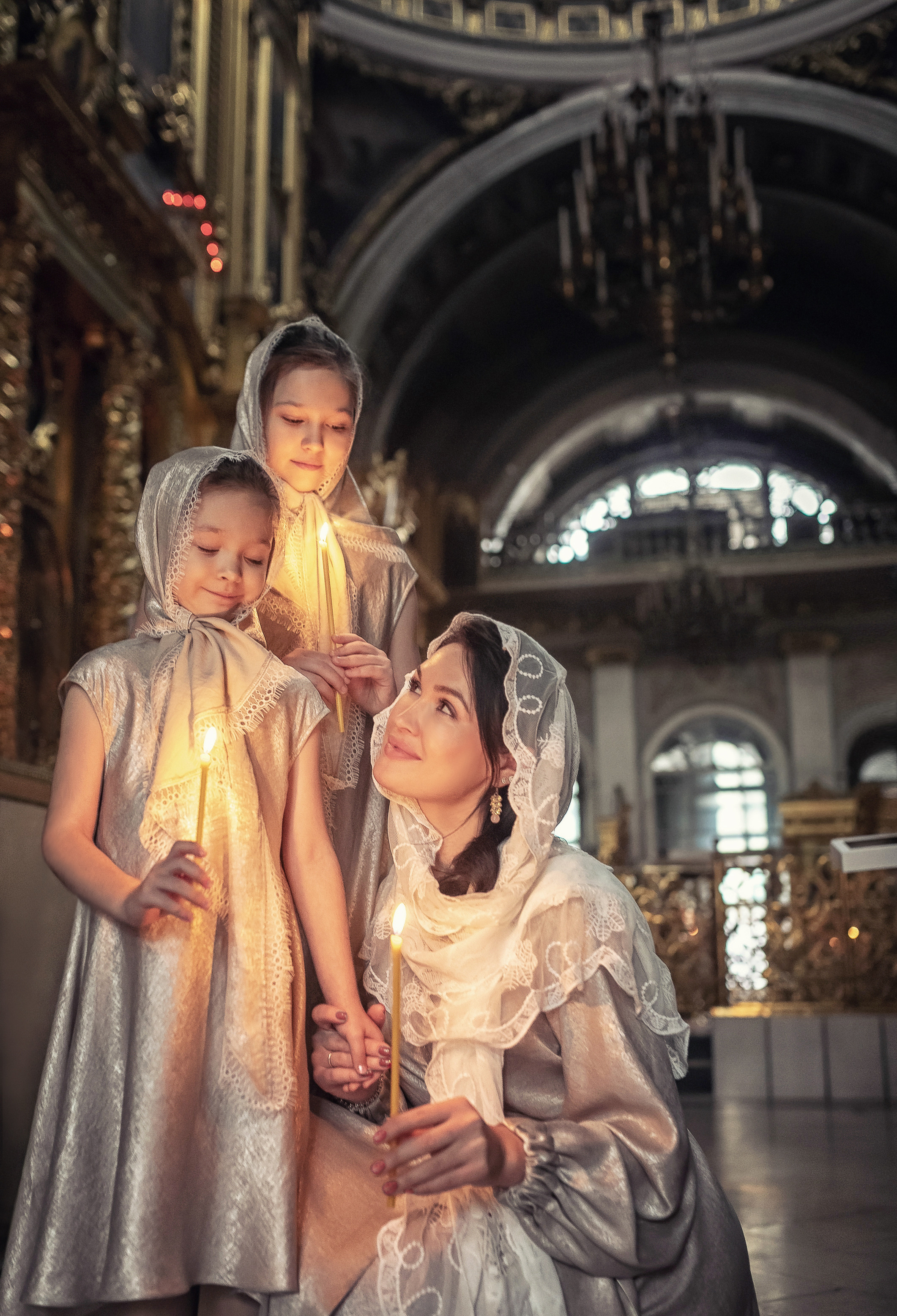 Крещение в Богоявленском кафедральном соборе в Елохове 17.10.2020. Фотограф крещения и венчания Антонова Надежда г. Москва