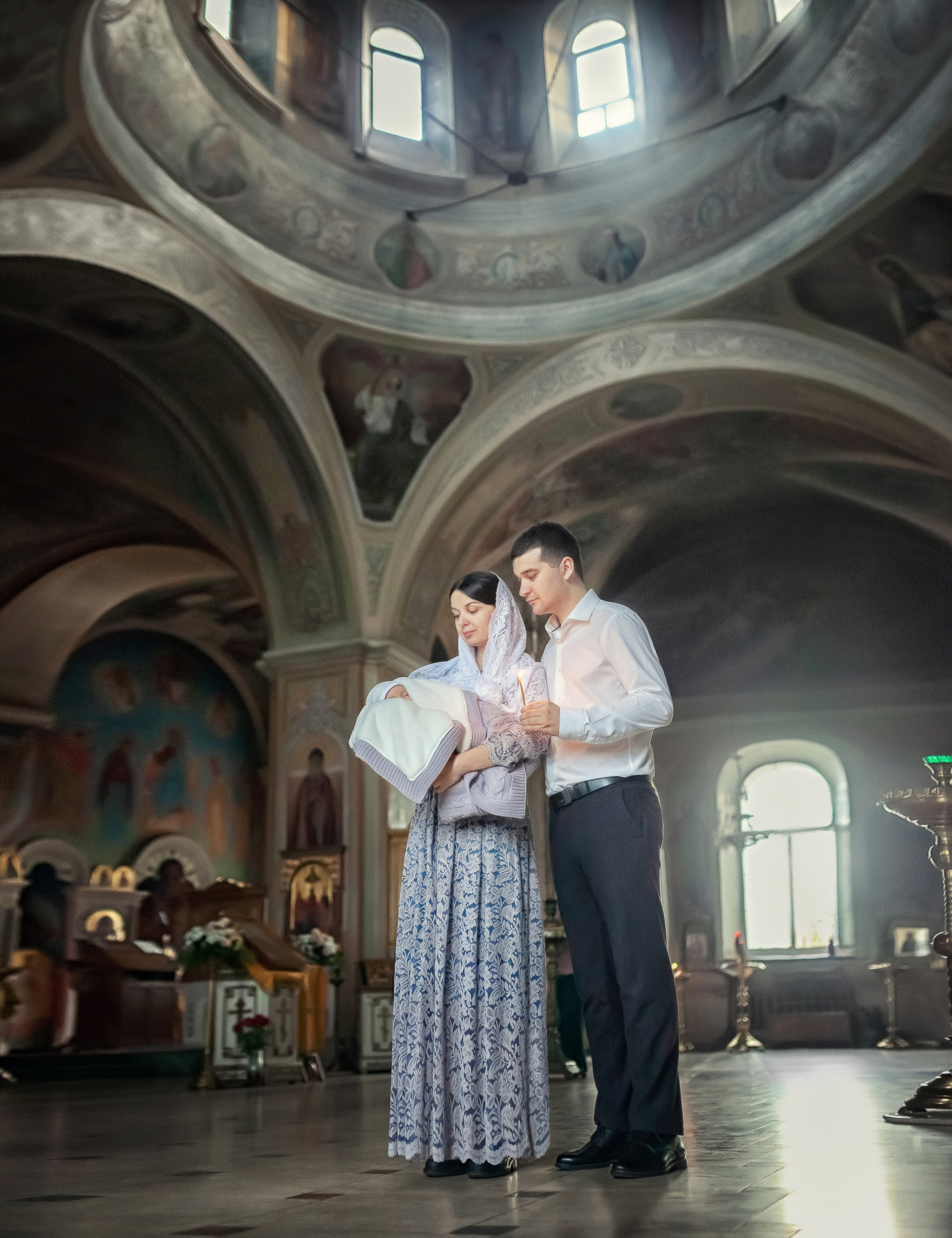 Крещение в храме Флора и Лавра в селе Ям 07.12.2019. Фотограф крещения и венчания Антонова Надежда г. Москва