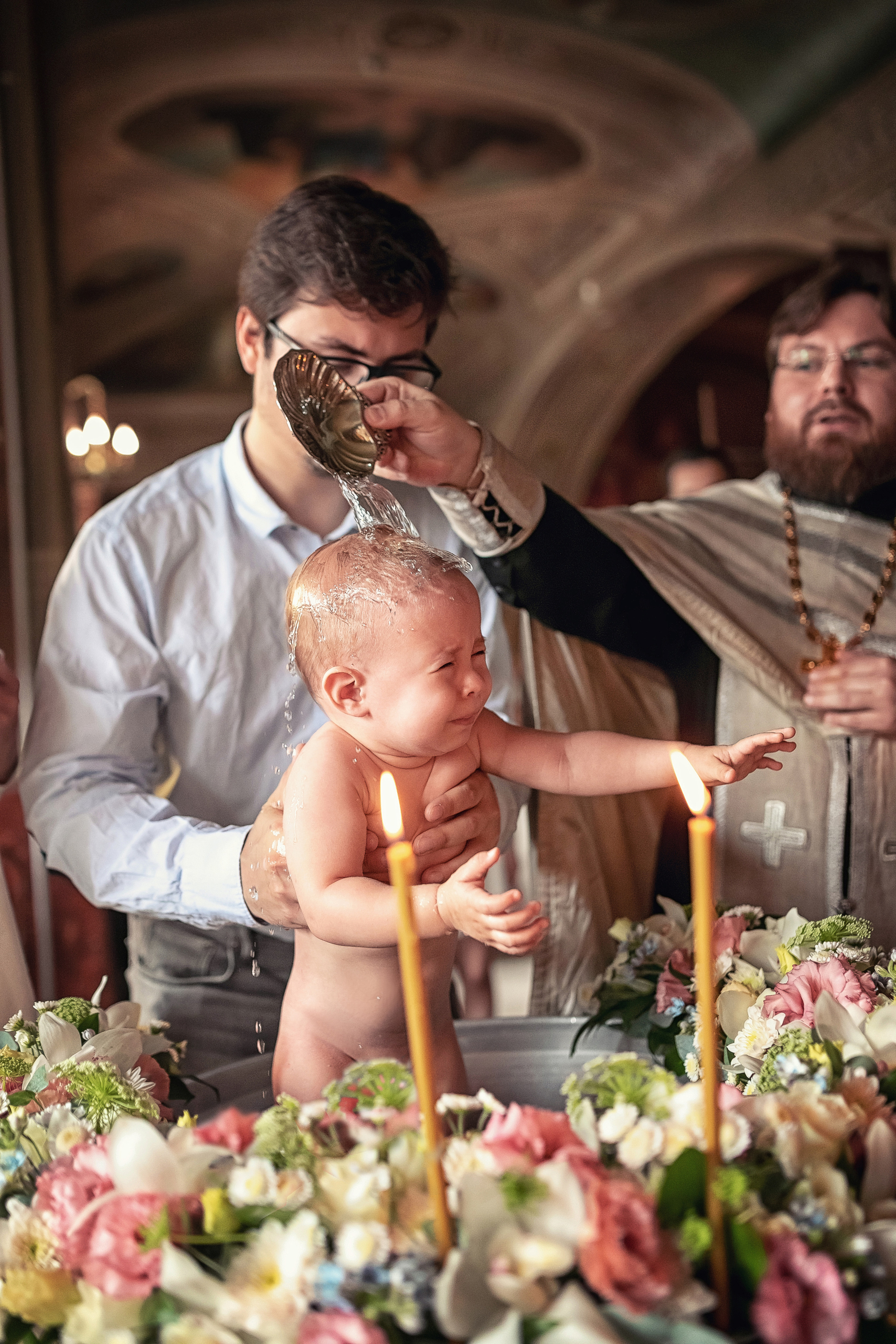 Крещение в храме Троицы Живоначальной в Карачарове 21.08.2021. Фотограф крещения и венчания Антонова Надежда г. Москва