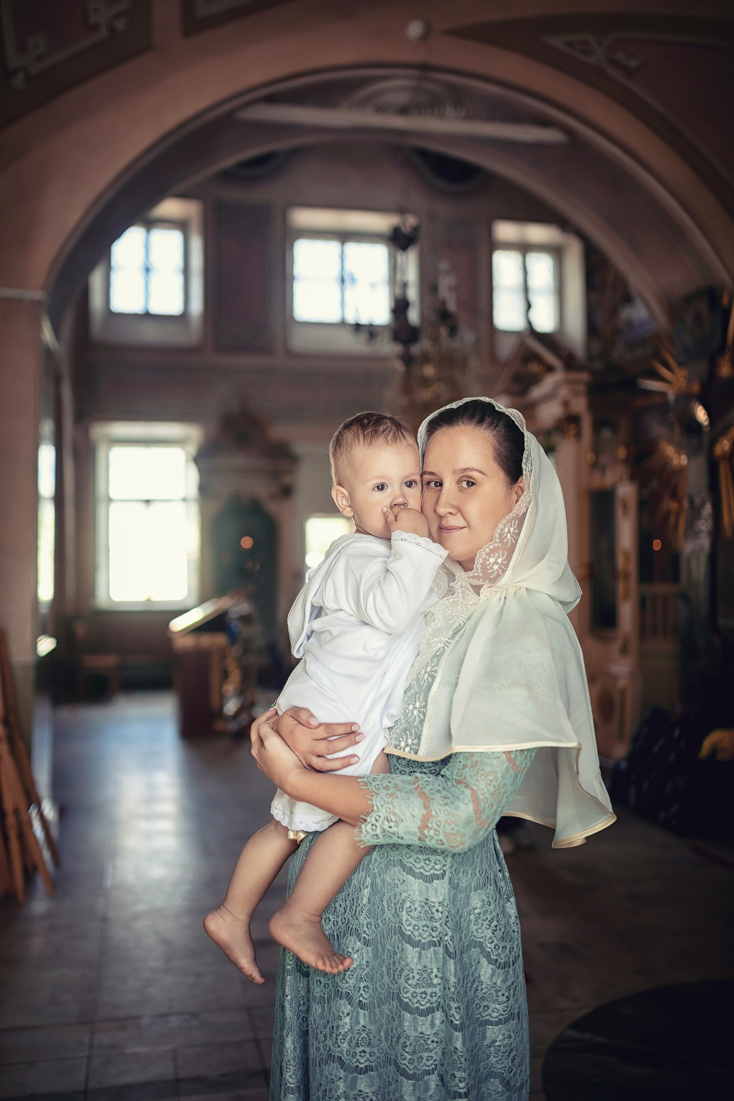 Крещение в храме Косьмы и Дамиана в Болшево 24.07.2021. Фотограф крещения и венчания Антонова Надежда г. Москва