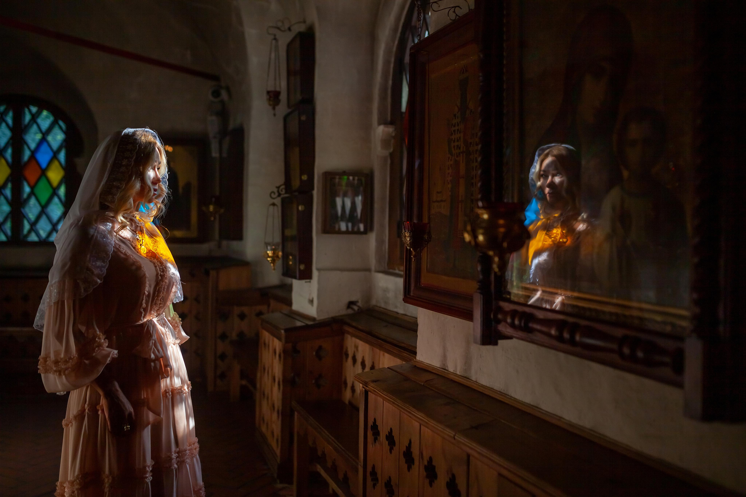 Крещение в храме Троицы Живоначальной в Троицком-Голенищеве 30.08.2020. Фотограф крещения и венчания Антонова Надежда г. Москва