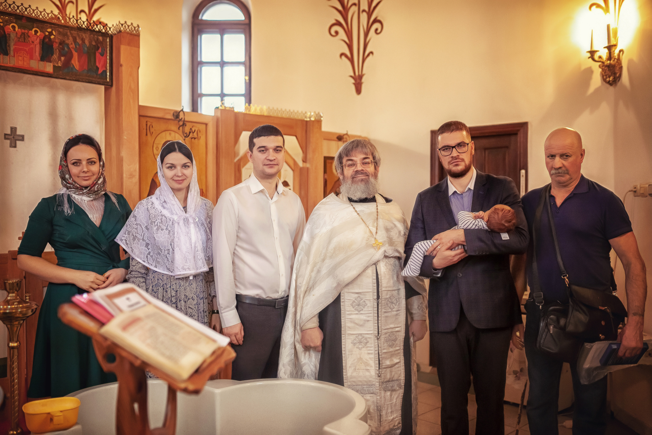 Крещение в храме Флора и Лавра в селе Ям 07.12.2019. Фотограф крещения и венчания Антонова Надежда г. Москва