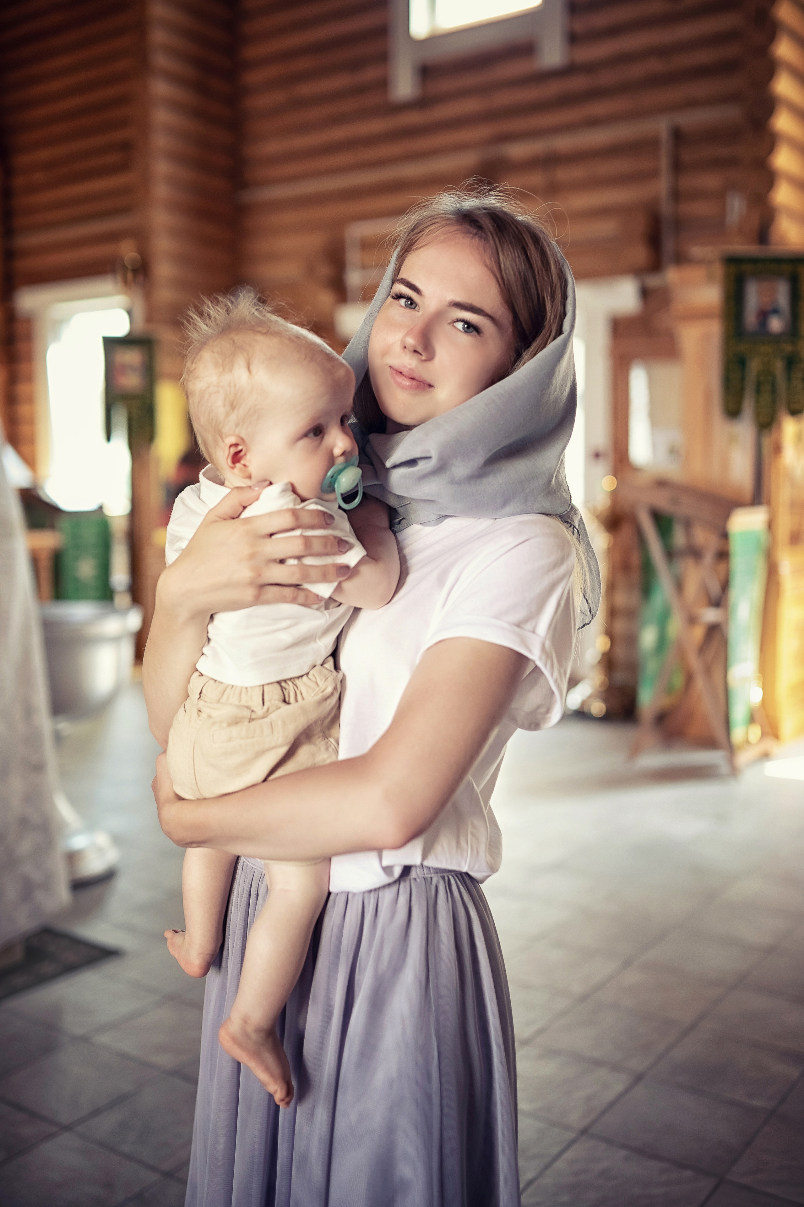 Крещение в храме Преподобного Сергия Радонежского и мученика Валентина. Фотограф крещения и венчания Антонова Надежда г. Москва