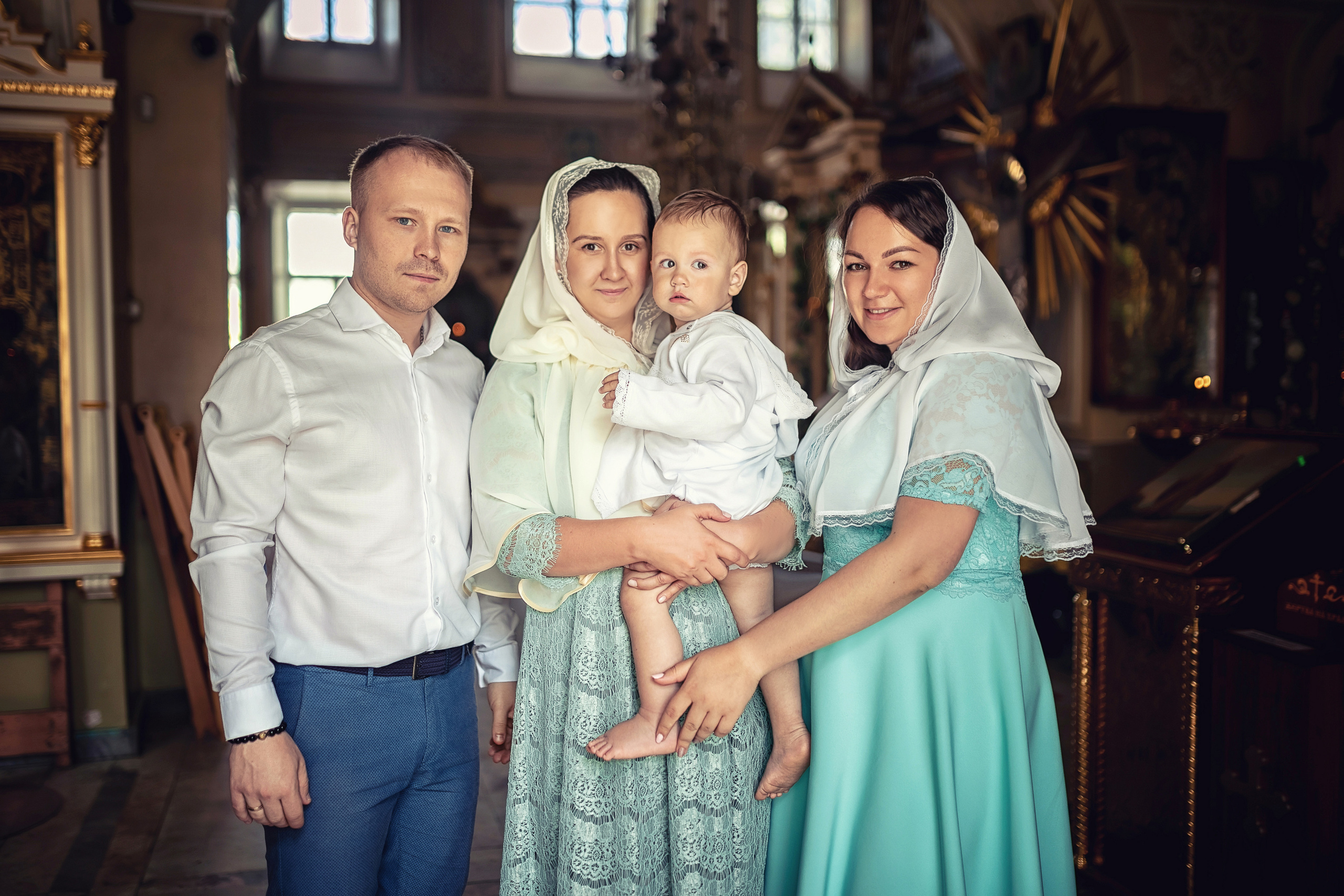 Крещение в храме Косьмы и Дамиана в Болшево 24.07.2021. Фотограф крещения и венчания Антонова Надежда г. Москва