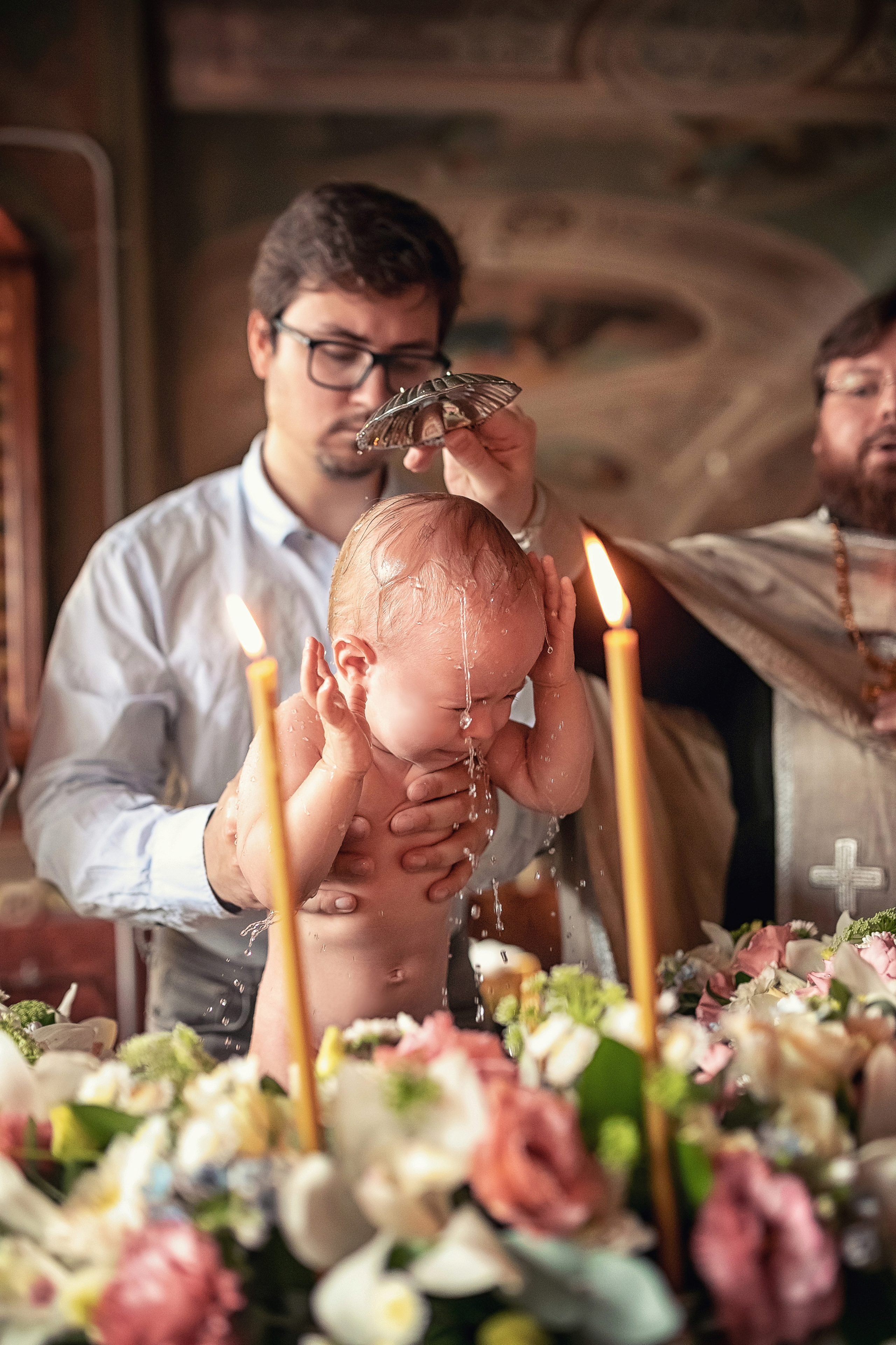 Крещение в храме Троицы Живоначальной в Карачарове 21.08.2021. Фотограф крещения и венчания Антонова Надежда г. Москва