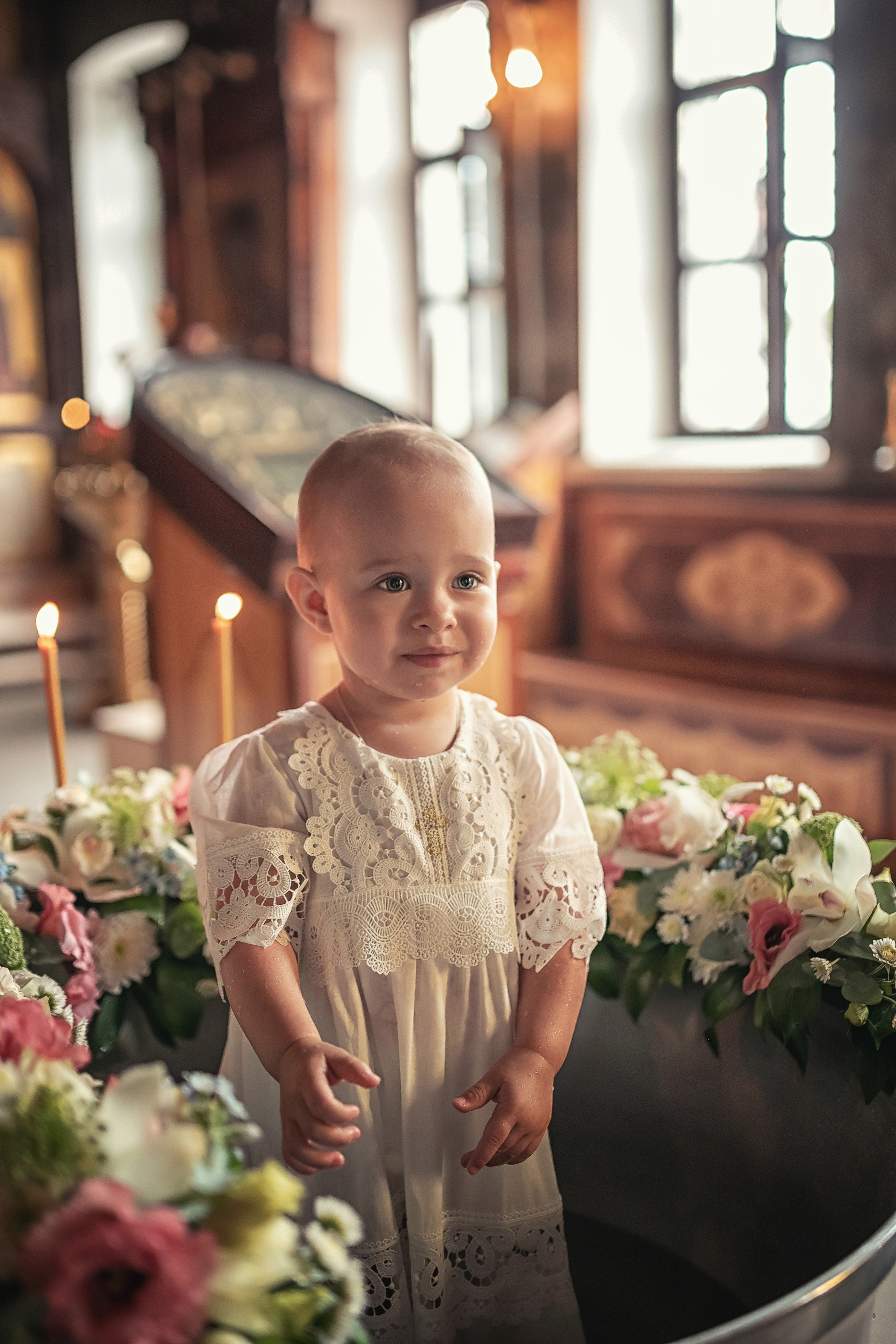 Крещение в храме Троицы Живоначальной в Карачарове 21.08.2021. Фотограф крещения и венчания Антонова Надежда г. Москва