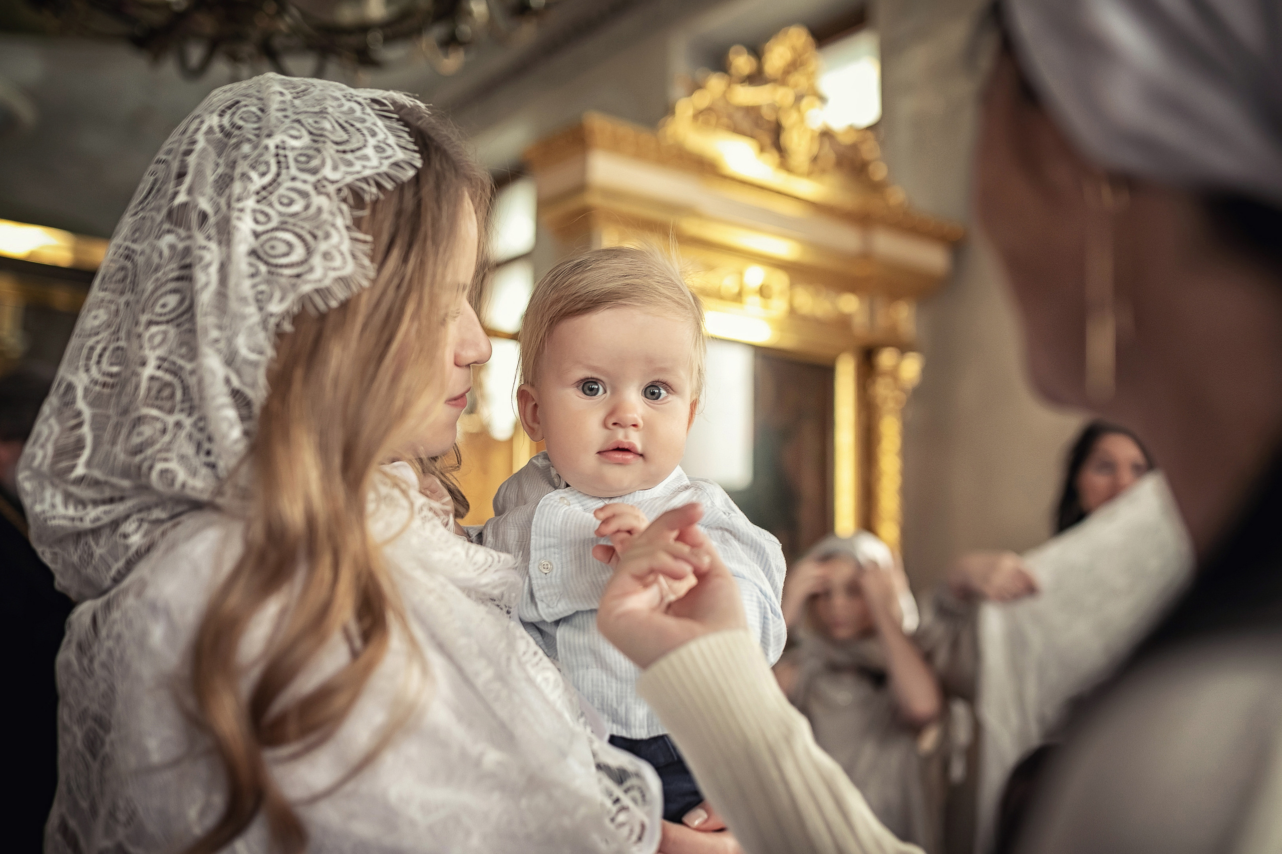 Крещение в Богоявленском кафедральном соборе в Елохове 17.10.2020. Фотограф крещения и венчания Антонова Надежда г. Москва