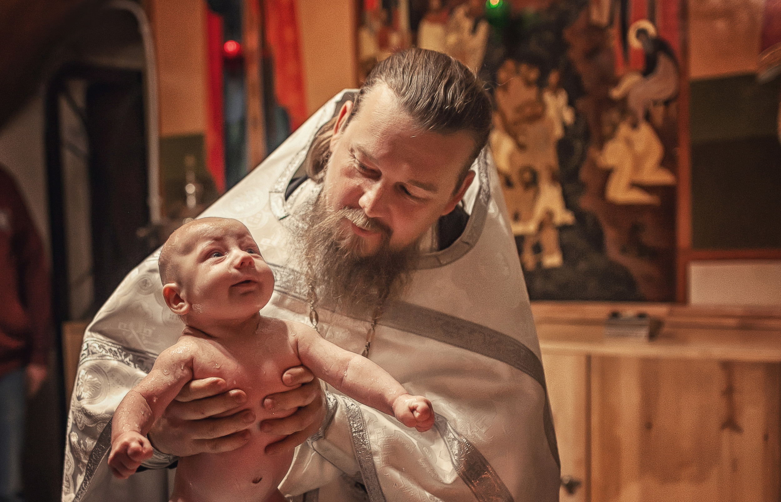 Крещение в храме Святого Преподобного Серафима Саровского в Кунцеве 2020. Фотограф крещения и венчания Антонова Надежда г. Москва