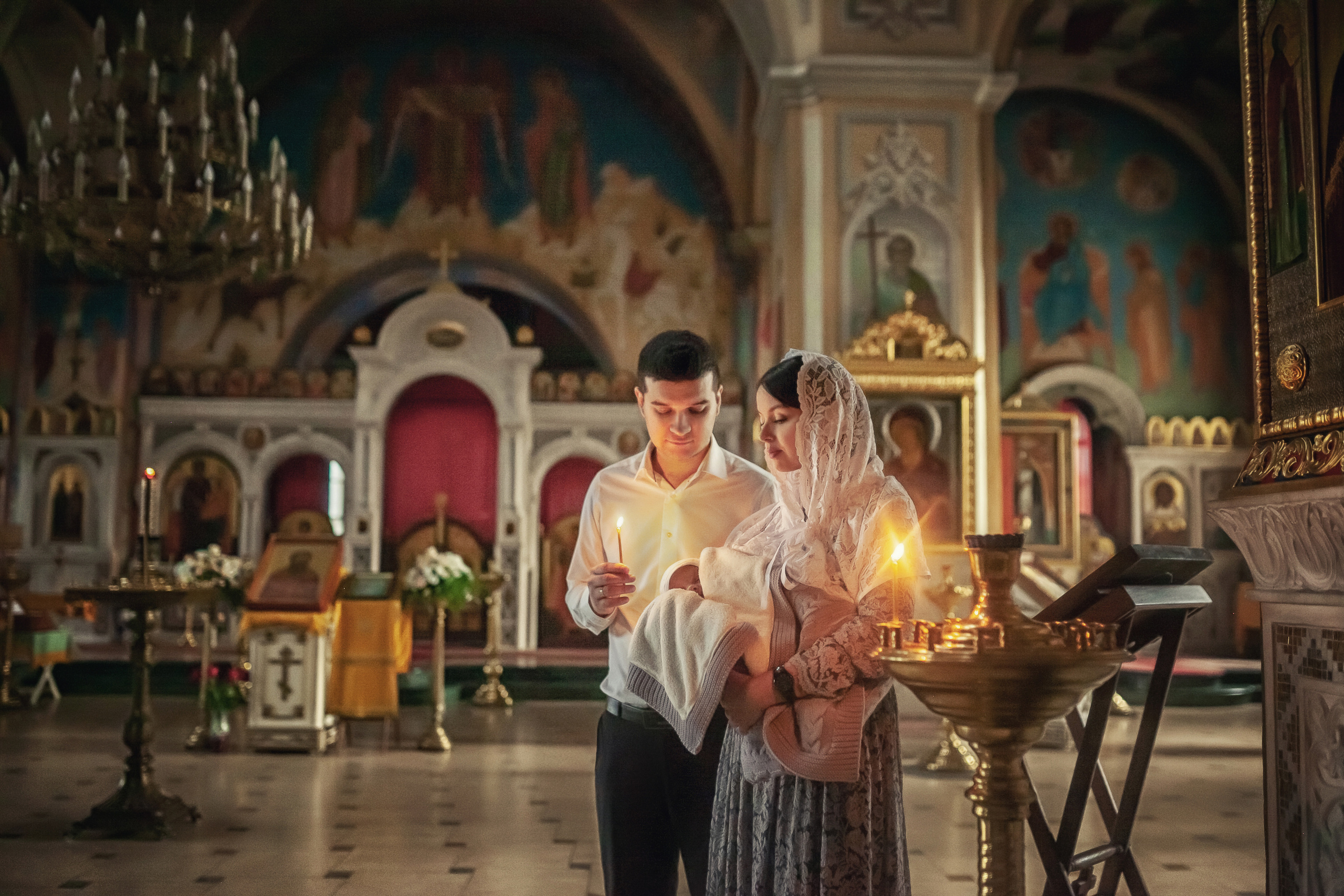 Крещение в храме Флора и Лавра в селе Ям 07.12.2019. Фотограф крещения и венчания Антонова Надежда г. Москва