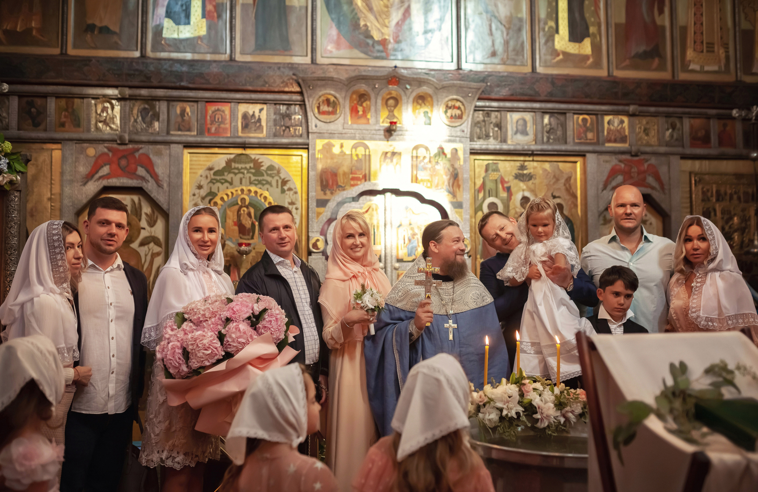 Крещение в храме Троицы Живоначальной в Троицком-Голенищеве 30.08.2020. Фотограф крещения и венчания Антонова Надежда г. Москва