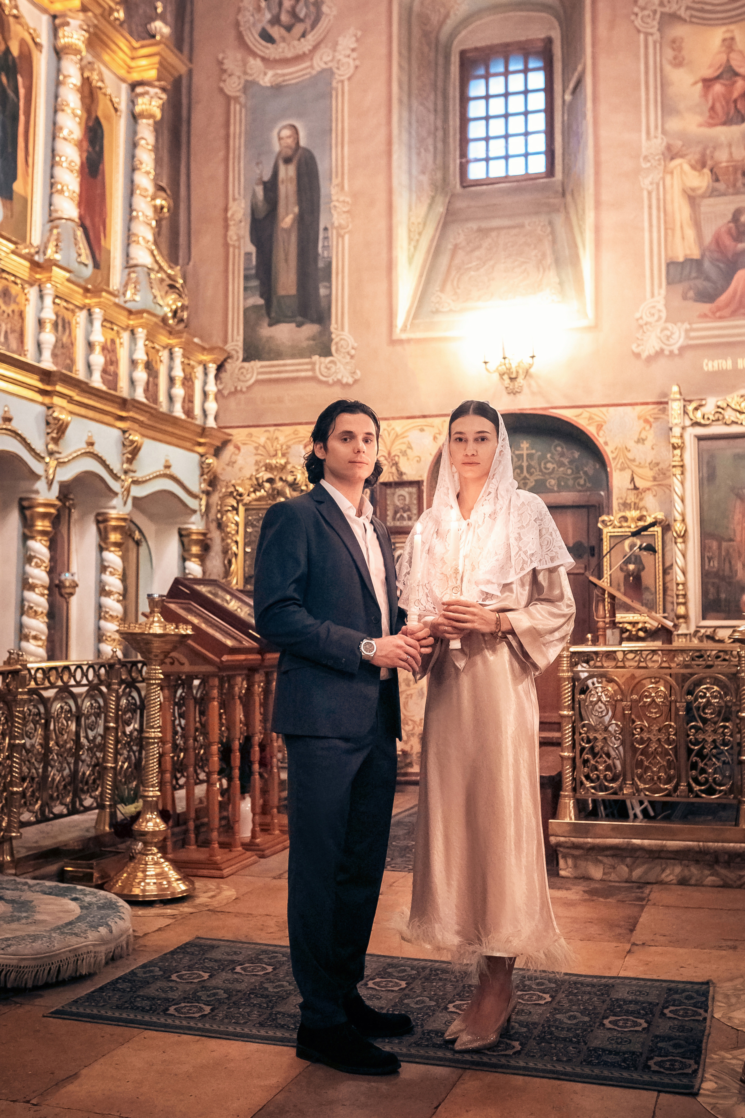 Венчание в храме Успения Пресвятой Богородицы в Путинках 18.02.2022. Фотограф крещения и венчания Антонова Надежда г. Москва