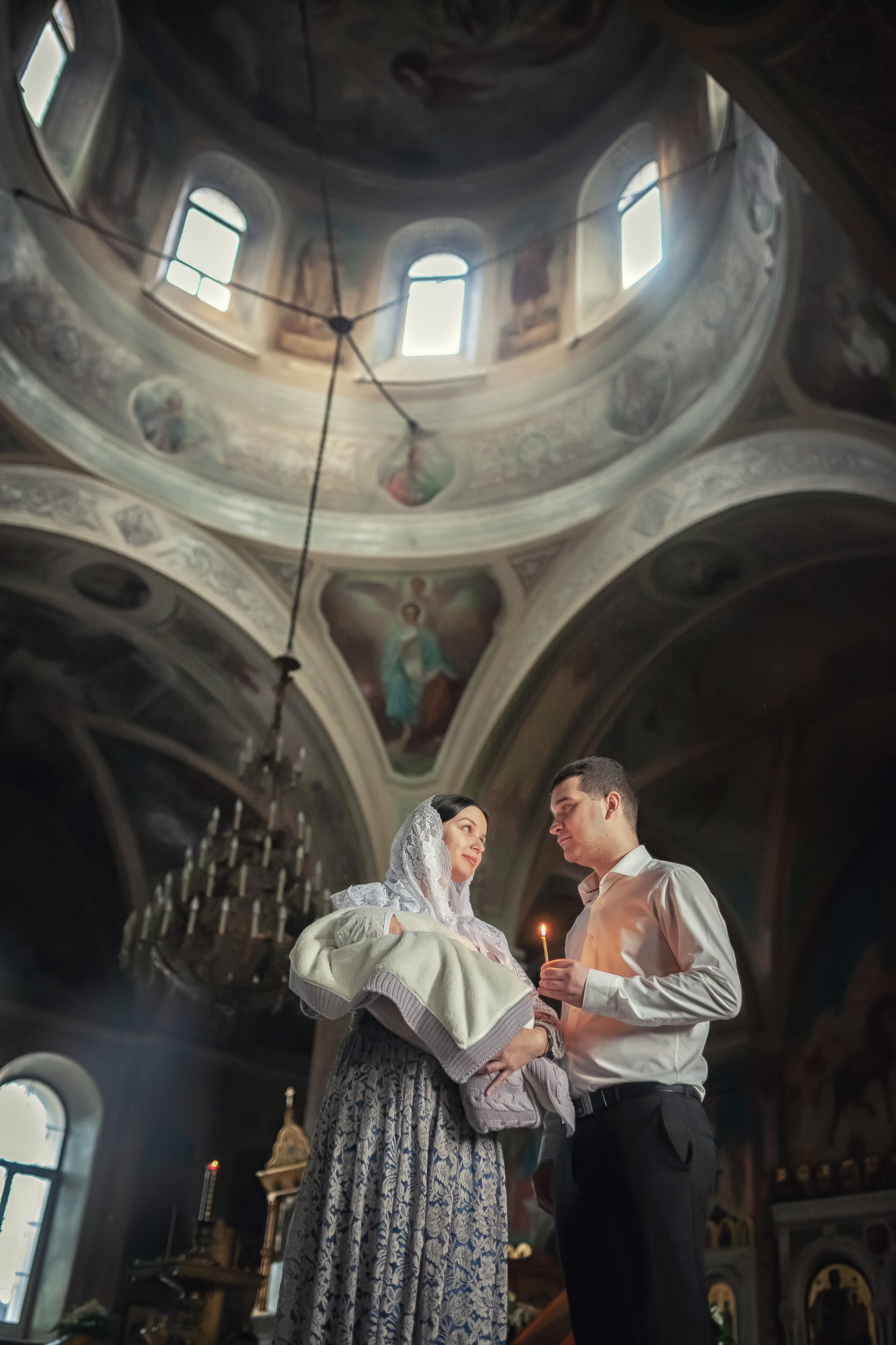 Крещение в храме Флора и Лавра в селе Ям 07.12.2019. Фотограф крещения и венчания Антонова Надежда г. Москва