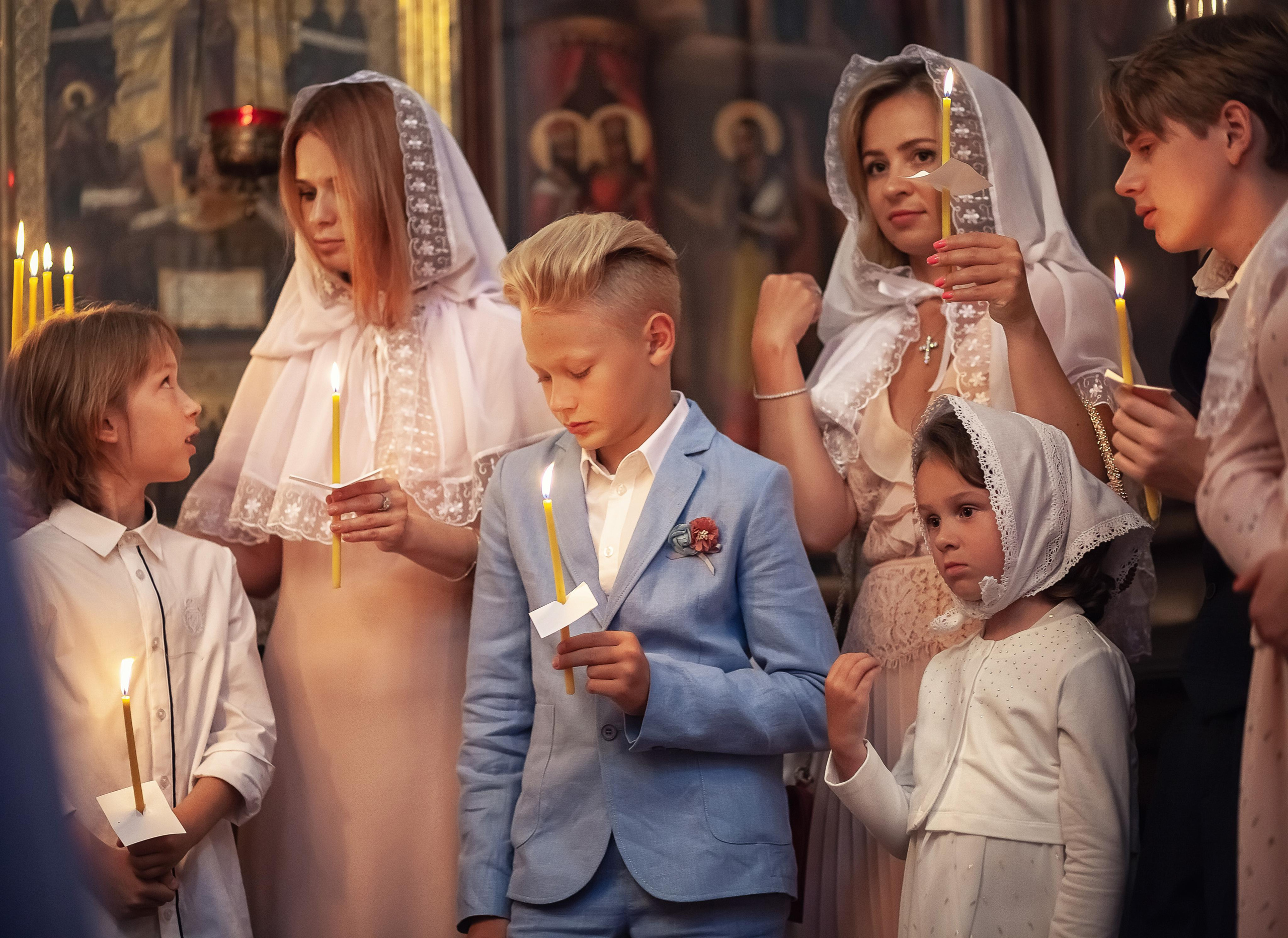 Крещение в храме Троицы Живоначальной в Троицком-Голенищеве 30.08.2020. Фотограф крещения и венчания Антонова Надежда г. Москва