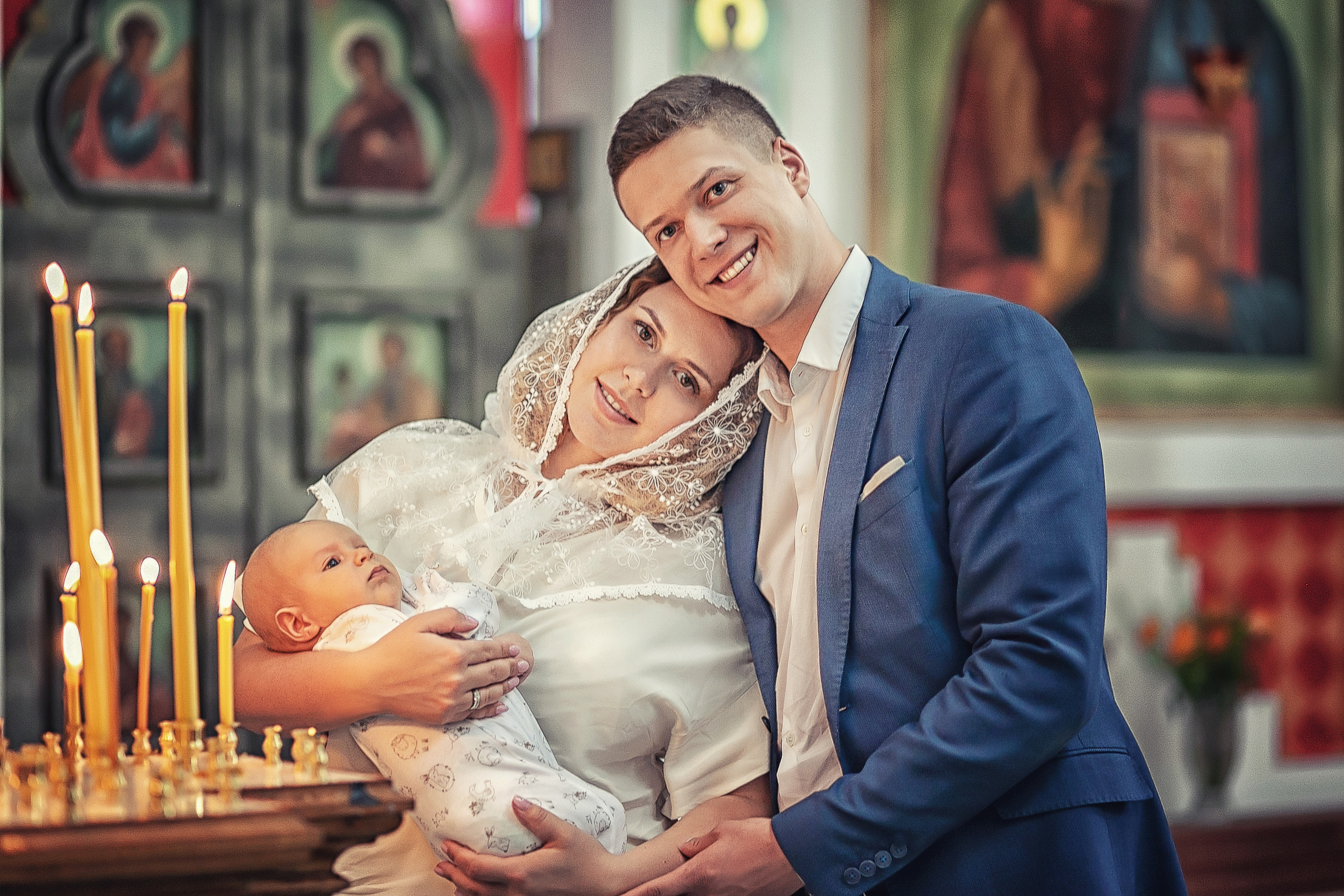 Крещение в храме Преподобного Сергия Радонежского на Ходынском поле 2019. Фотограф крещения и венчания Антонова Надежда г. Москва