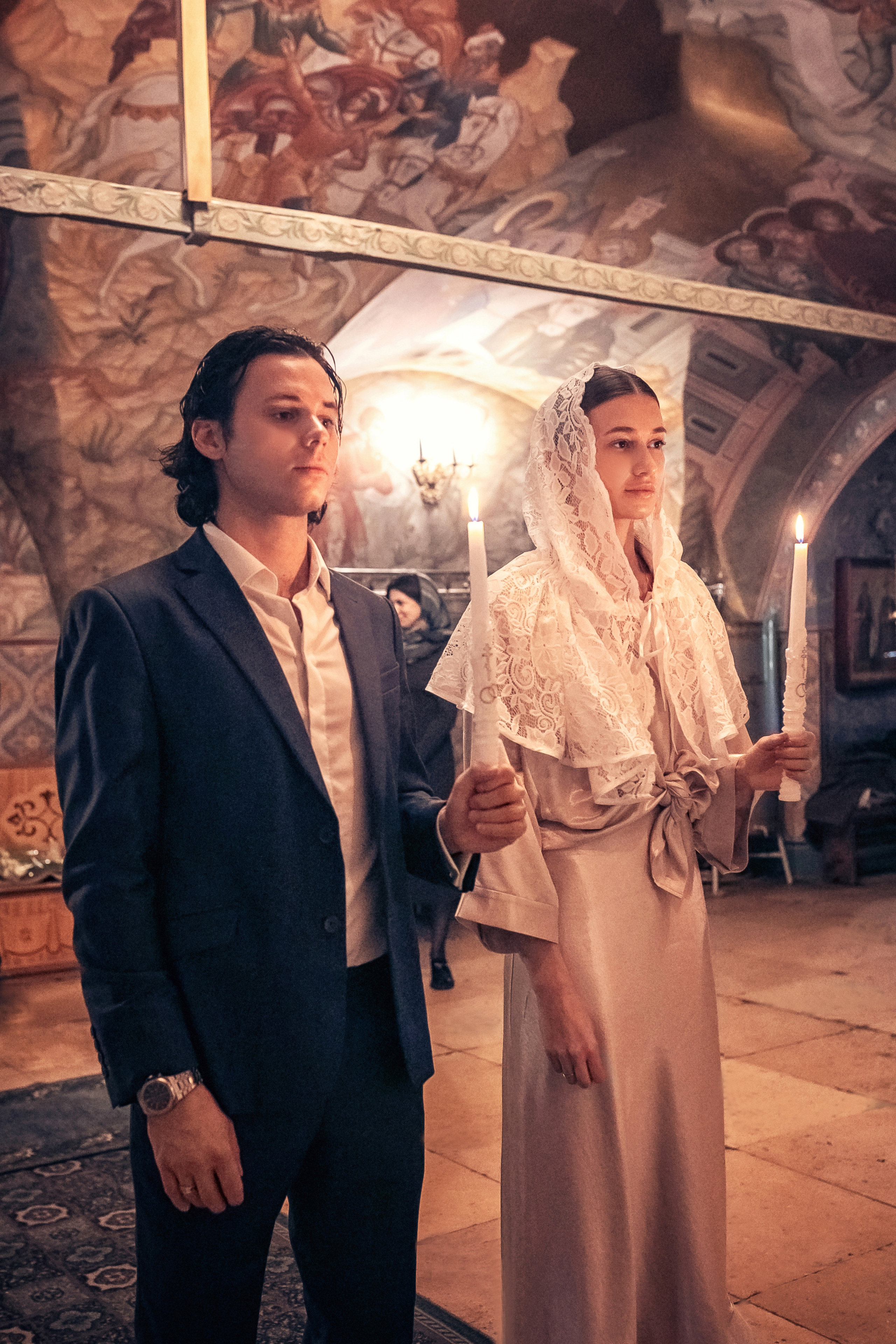 Венчание в храме Успения Пресвятой Богородицы в Путинках 18.02.2022. Фотограф крещения и венчания Антонова Надежда г. Москва