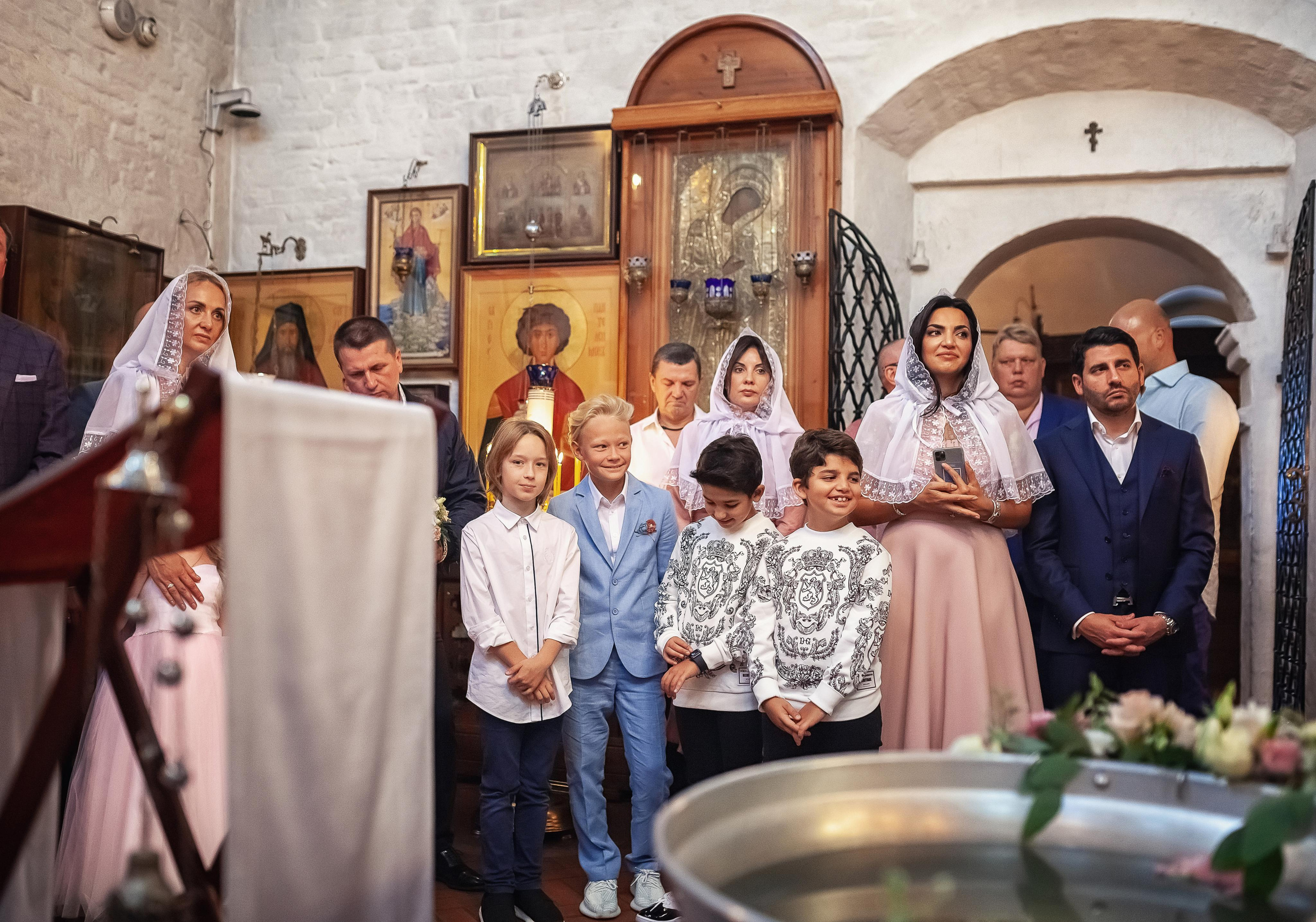 Крещение в храме Троицы Живоначальной в Троицком-Голенищеве 30.08.2020. Фотограф крещения и венчания Антонова Надежда г. Москва