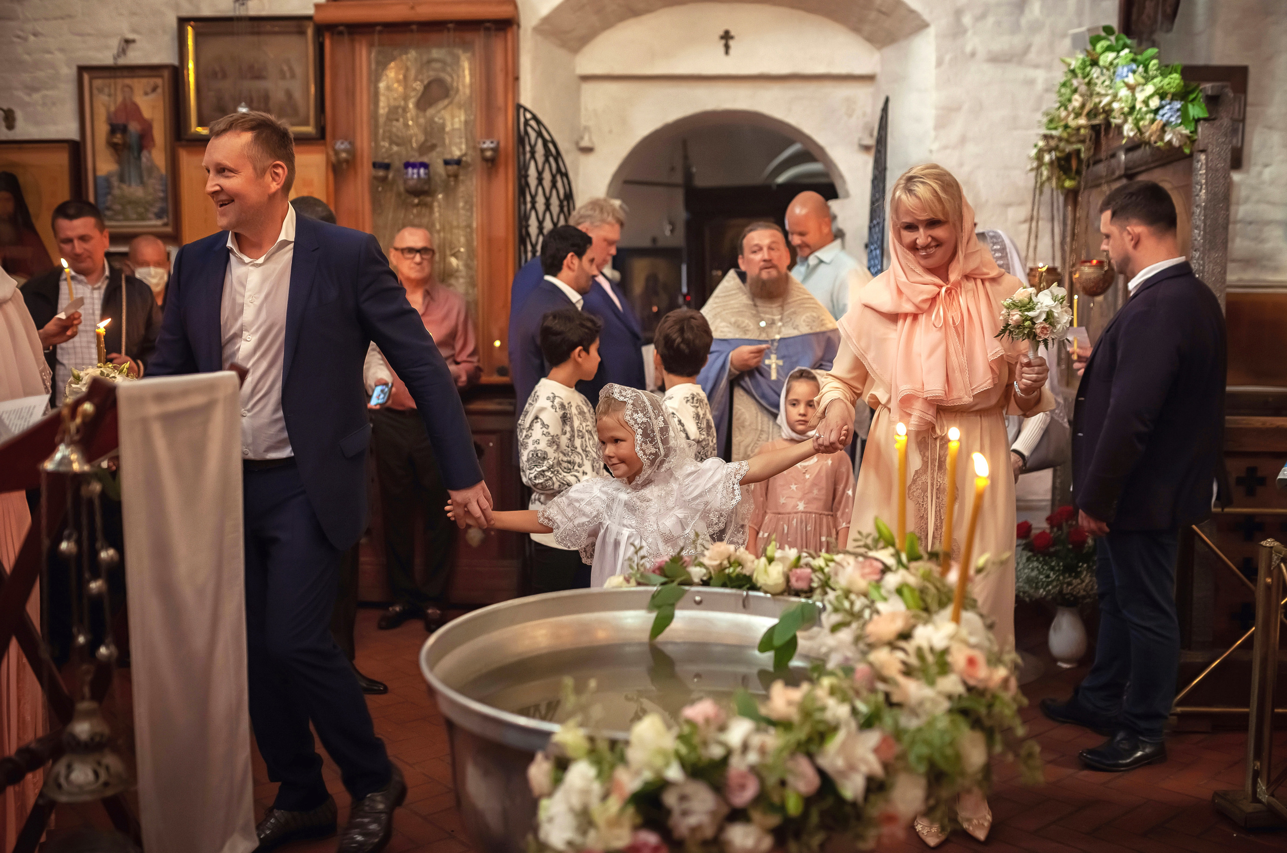 Крещение в храме Троицы Живоначальной в Троицком-Голенищеве 30.08.2020. Фотограф крещения и венчания Антонова Надежда г. Москва