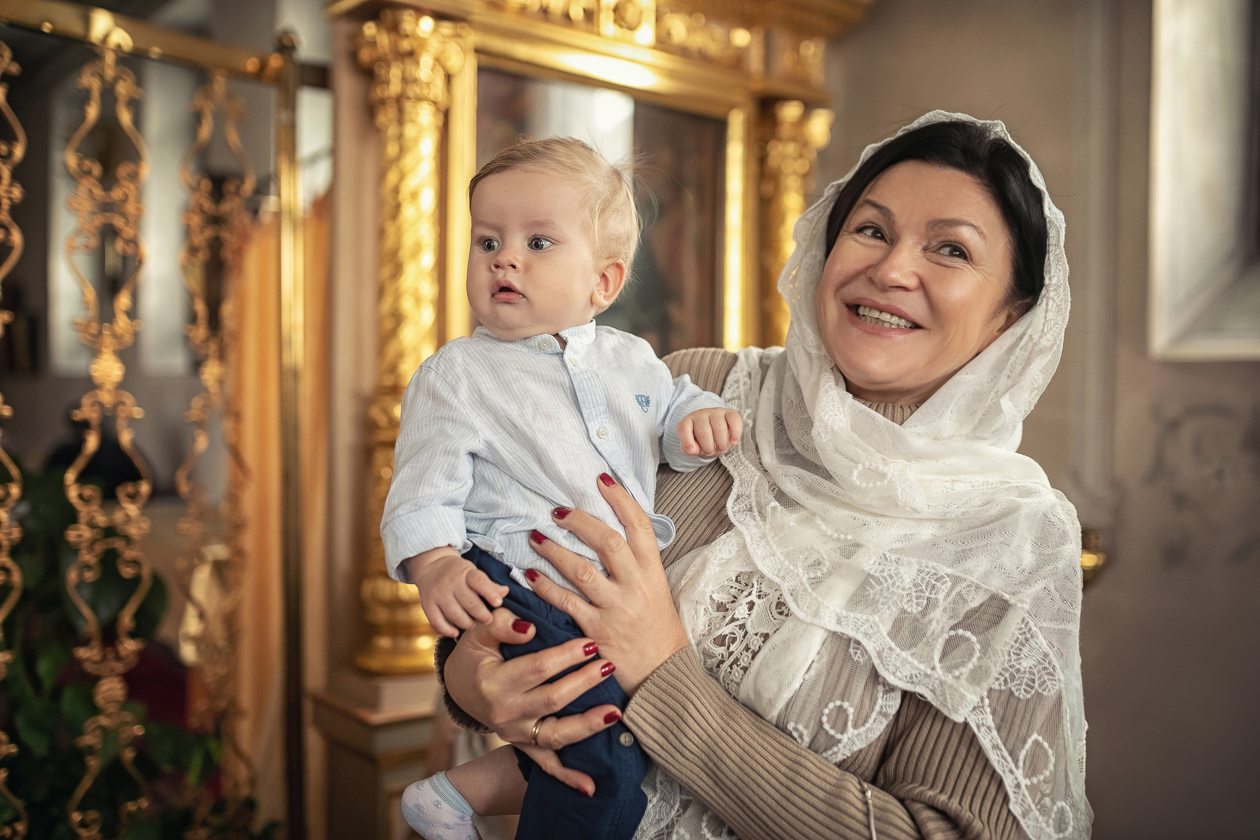 Крещение в Богоявленском кафедральном соборе в Елохове 17.10.2020. Фотограф крещения и венчания Антонова Надежда г. Москва