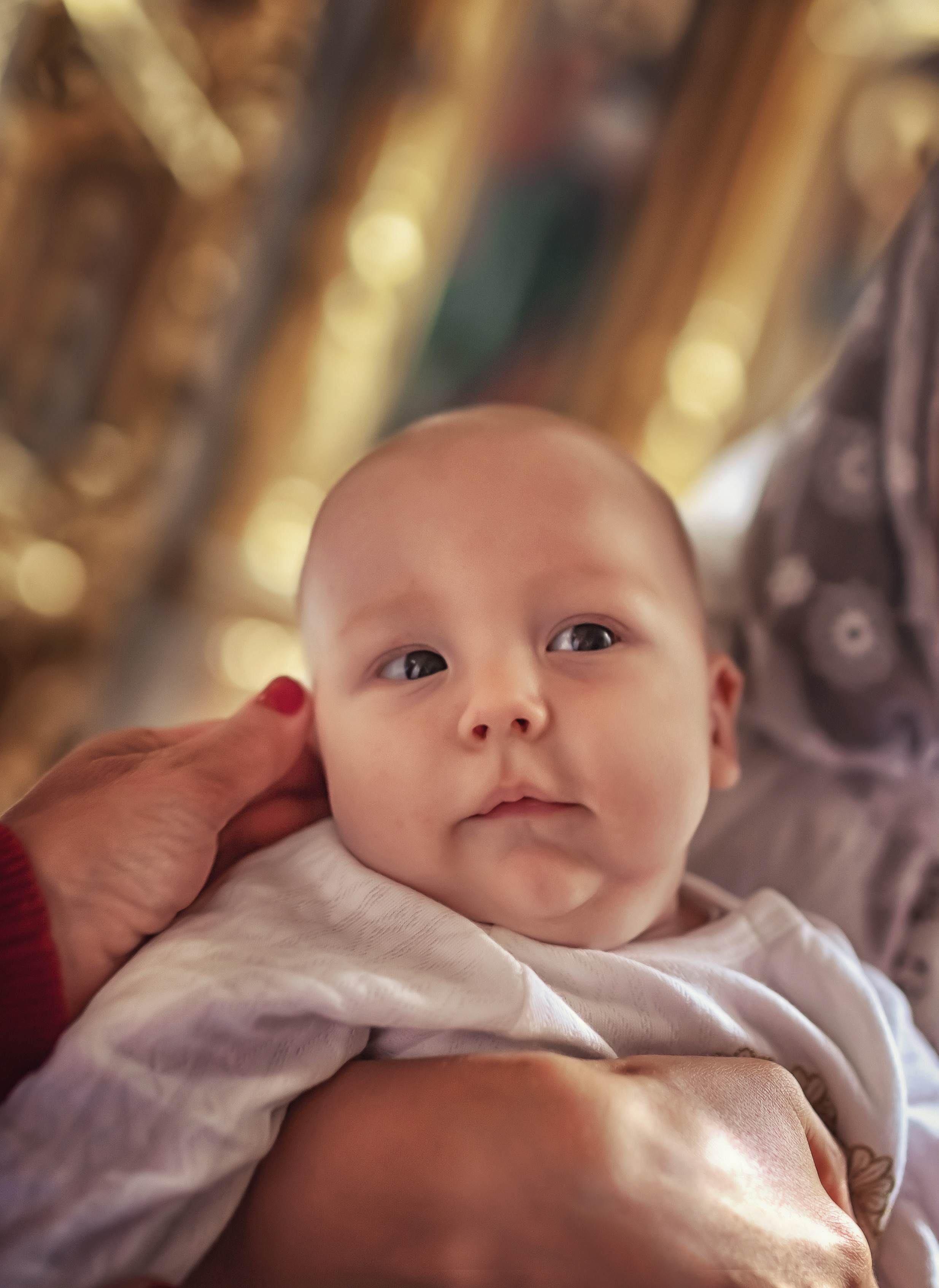 Крещение в храме Сергия Радонежского в Комягино 2020. Фотограф крещения и венчания Антонова Надежда г. Москва