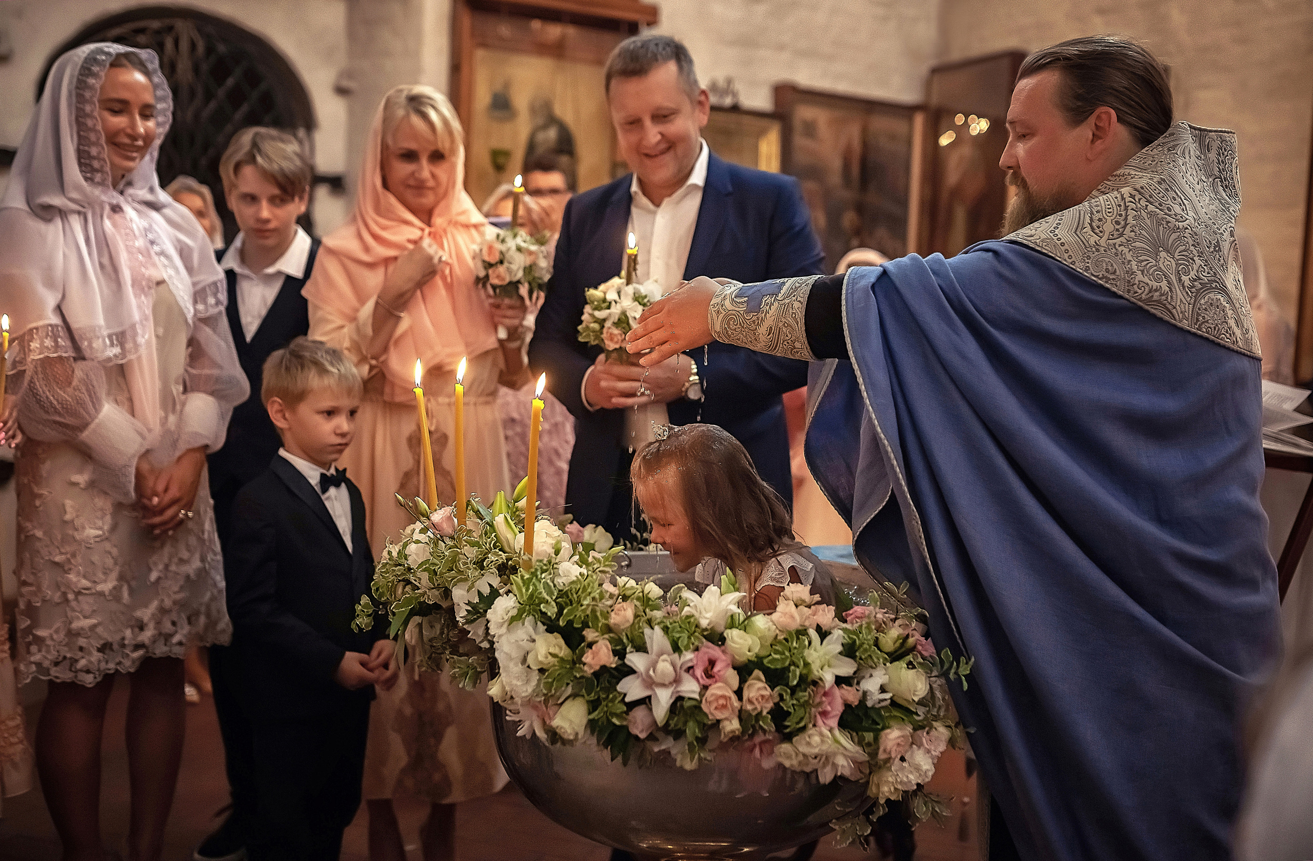 Крещение в храме Троицы Живоначальной в Троицком-Голенищеве 30.08.2020. Фотограф крещения и венчания Антонова Надежда г. Москва