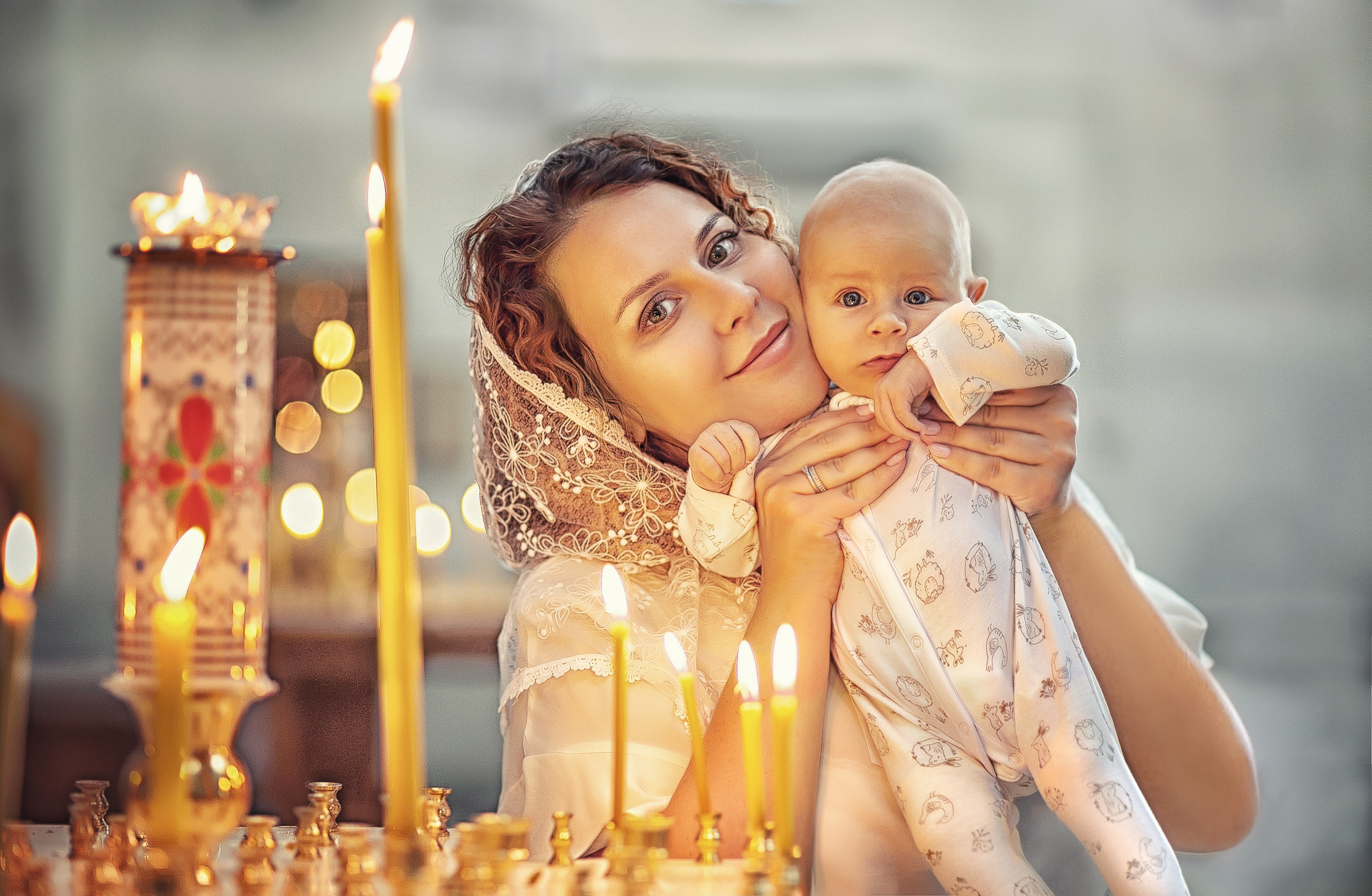 Крещение в храме Преподобного Сергия Радонежского на Ходынском поле 2019. Фотограф крещения и венчания Антонова Надежда г. Москва