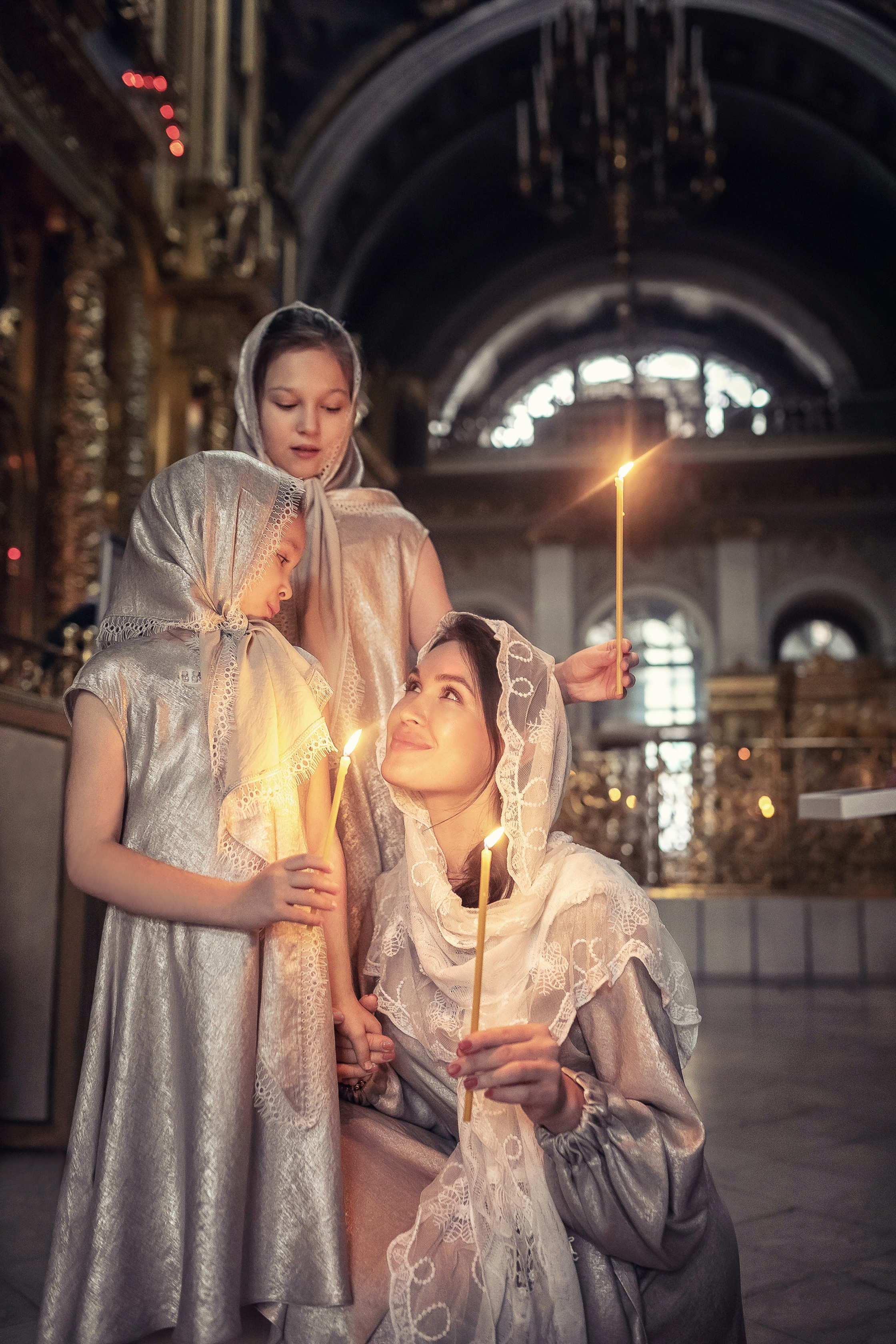 Крещение в Богоявленском кафедральном соборе в Елохове 17.10.2020. Фотограф крещения и венчания Антонова Надежда г. Москва
