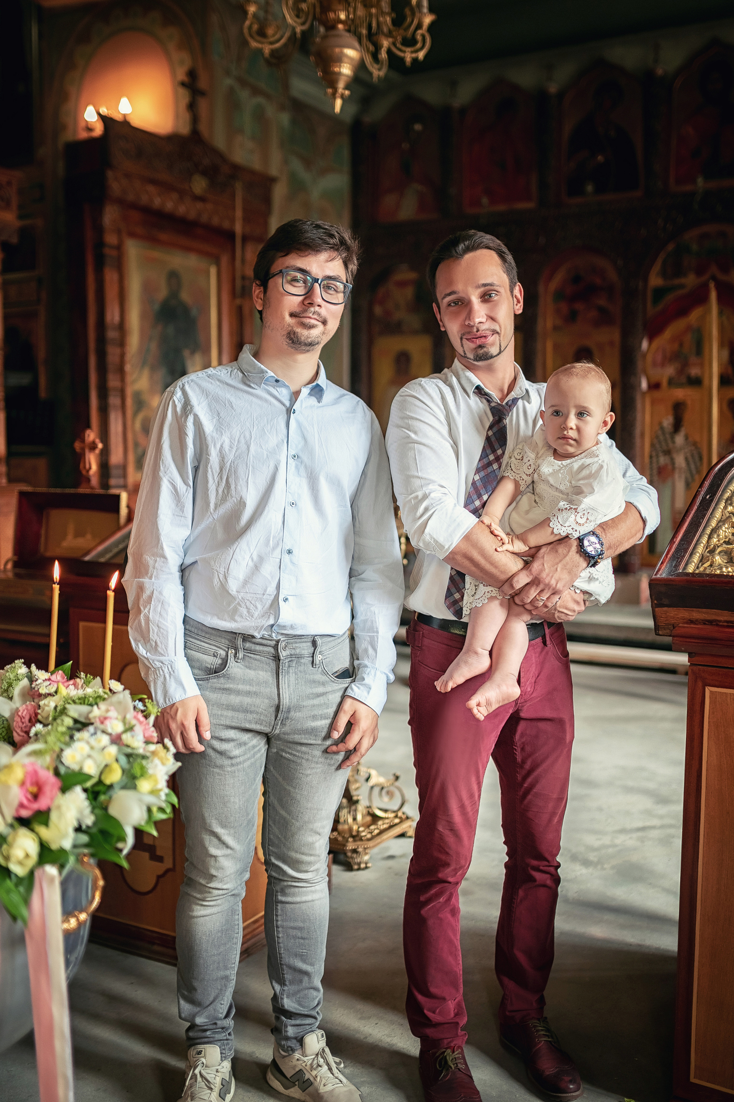 Крещение в храме Троицы Живоначальной в Карачарове 21.08.2021. Фотограф крещения и венчания Антонова Надежда г. Москва