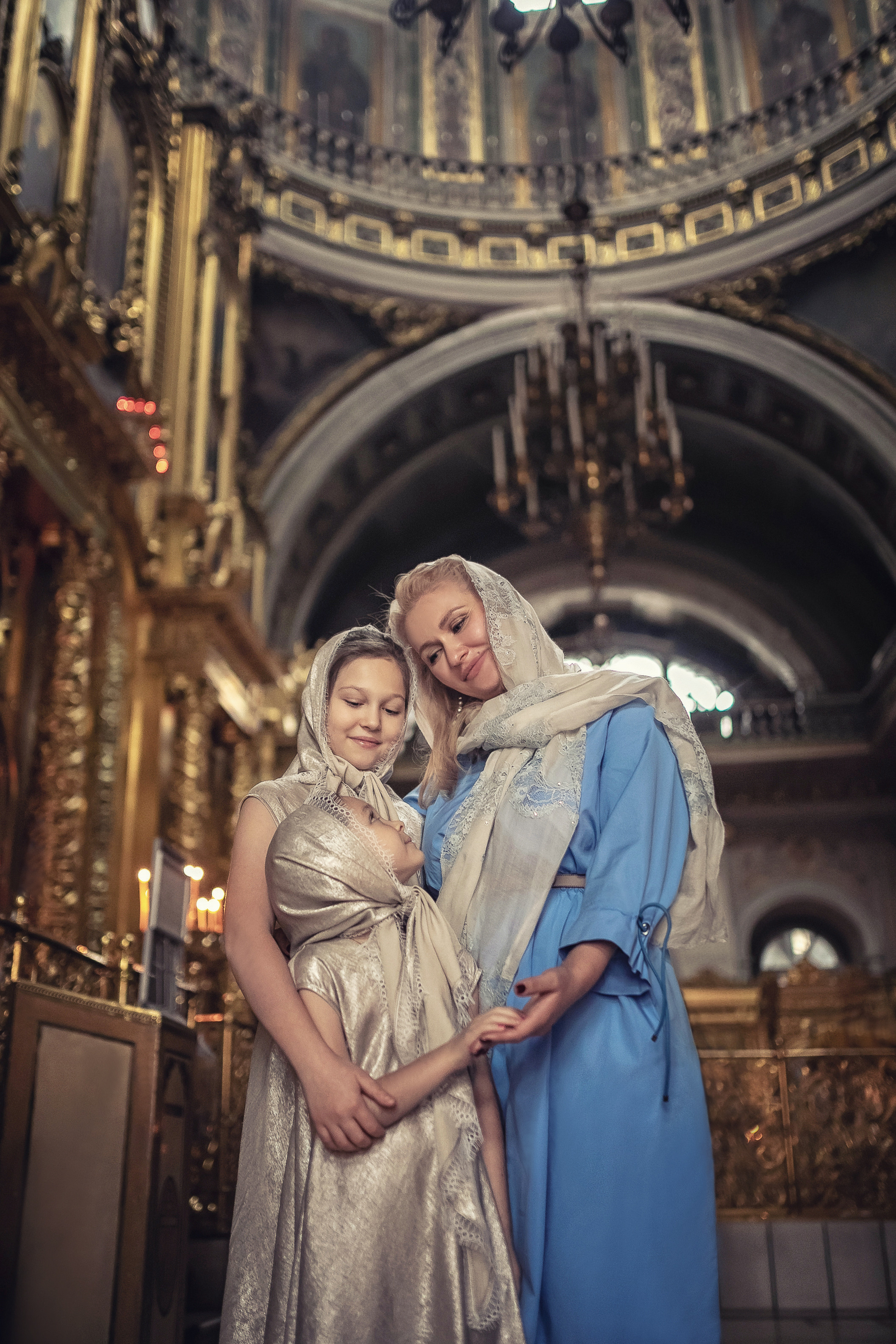 Крещение в Богоявленском кафедральном соборе в Елохове 17.10.2020. Фотограф крещения и венчания Антонова Надежда г. Москва