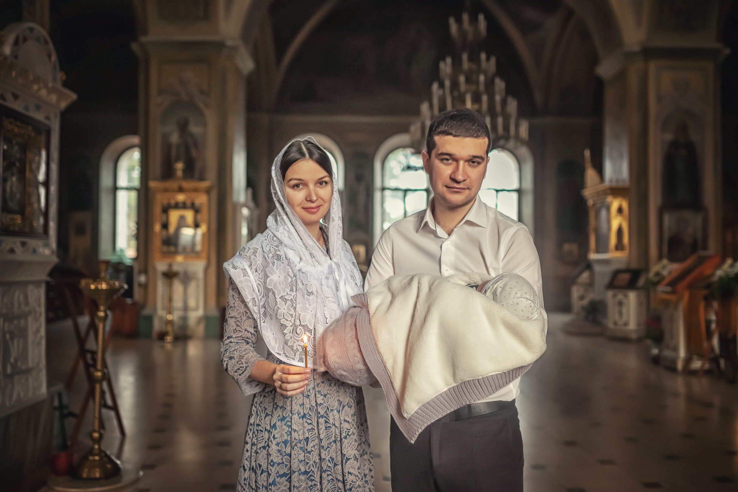 Крещение в храме Флора и Лавра в селе Ям 07.12.2019. Фотограф крещения и венчания Антонова Надежда г. Москва