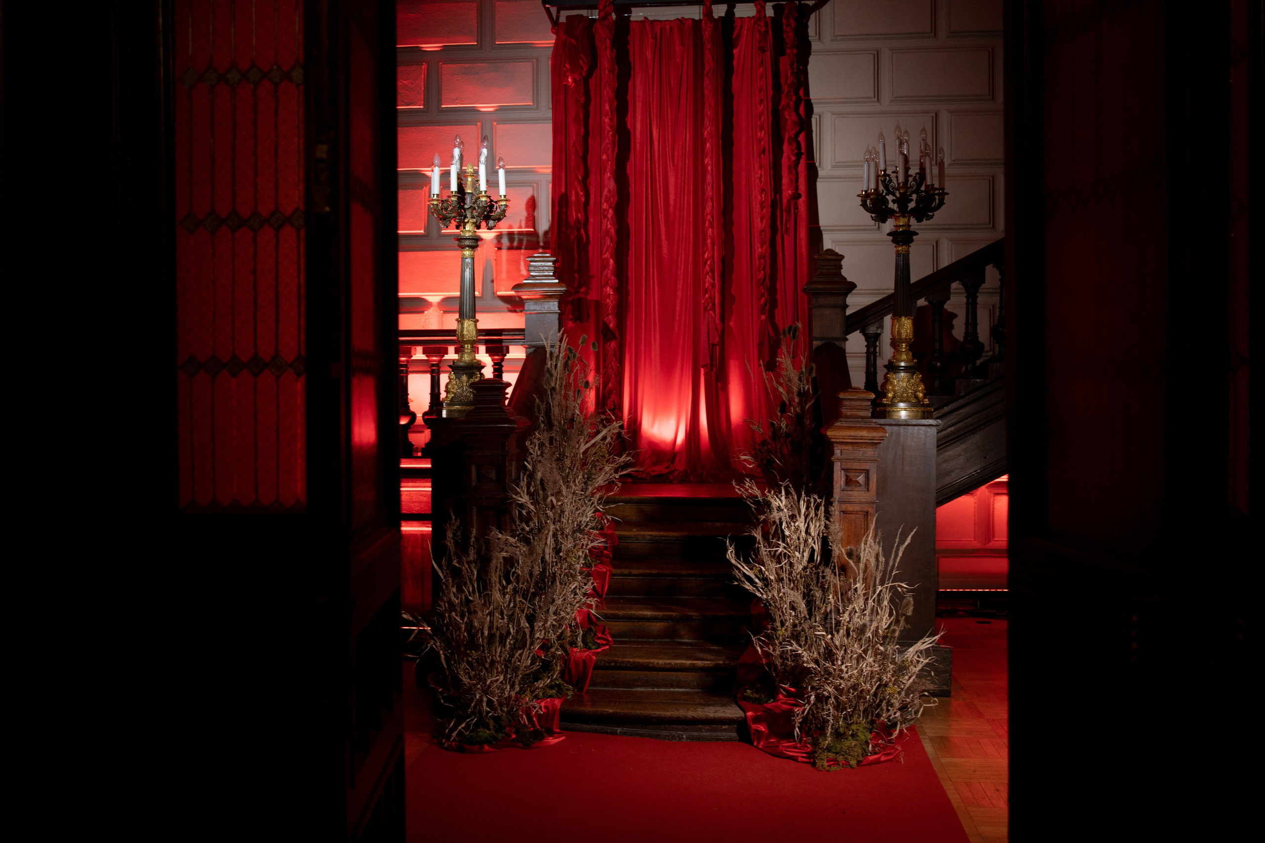 Новогодний корпоратив в фольклорном стиле. Особняк Лемана. Оформление свадеб, декор свадеб Вера Маркова, Москва