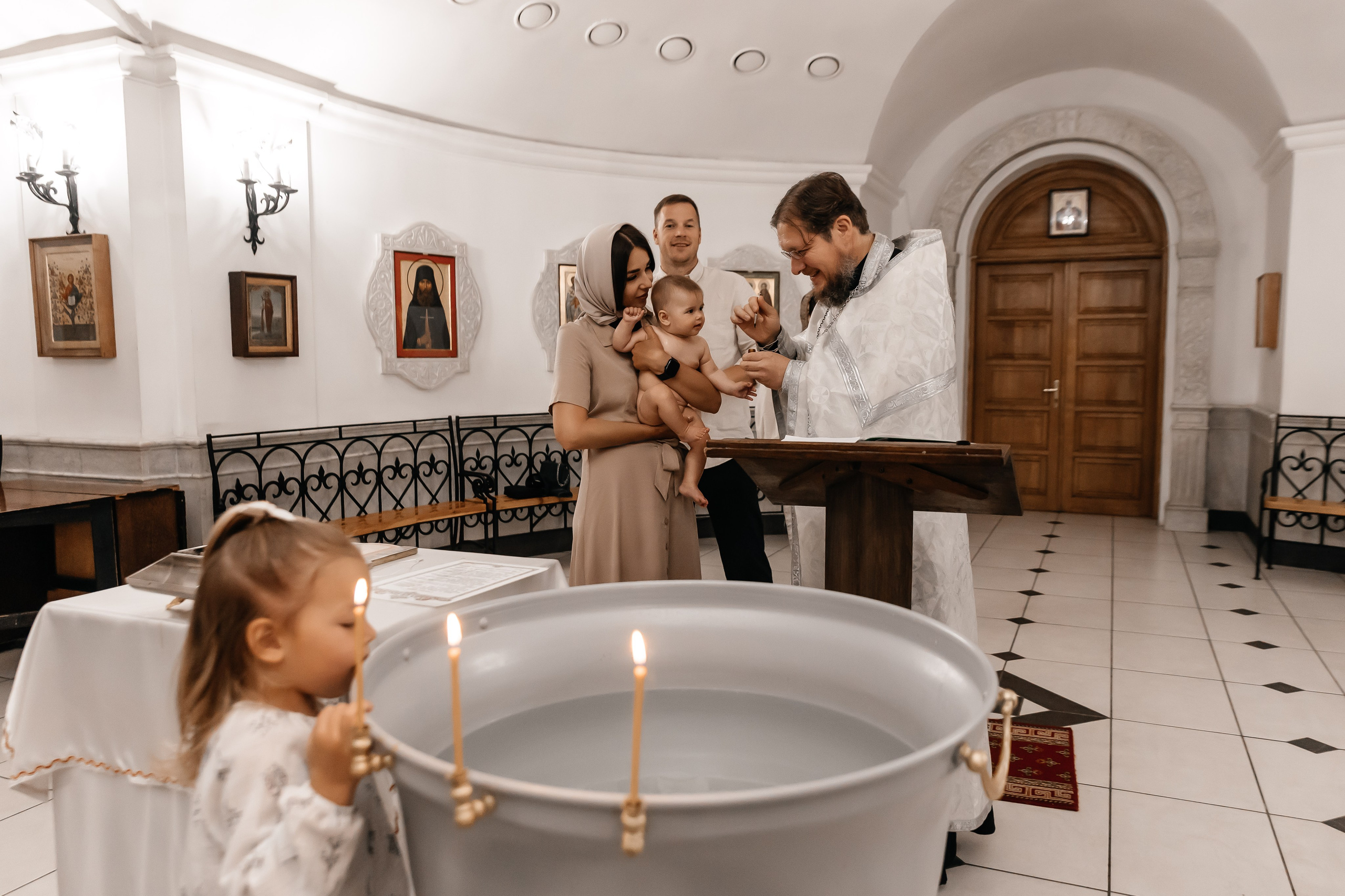 Крещение Ксении. Семейный фотограф Минск Усова Ольга