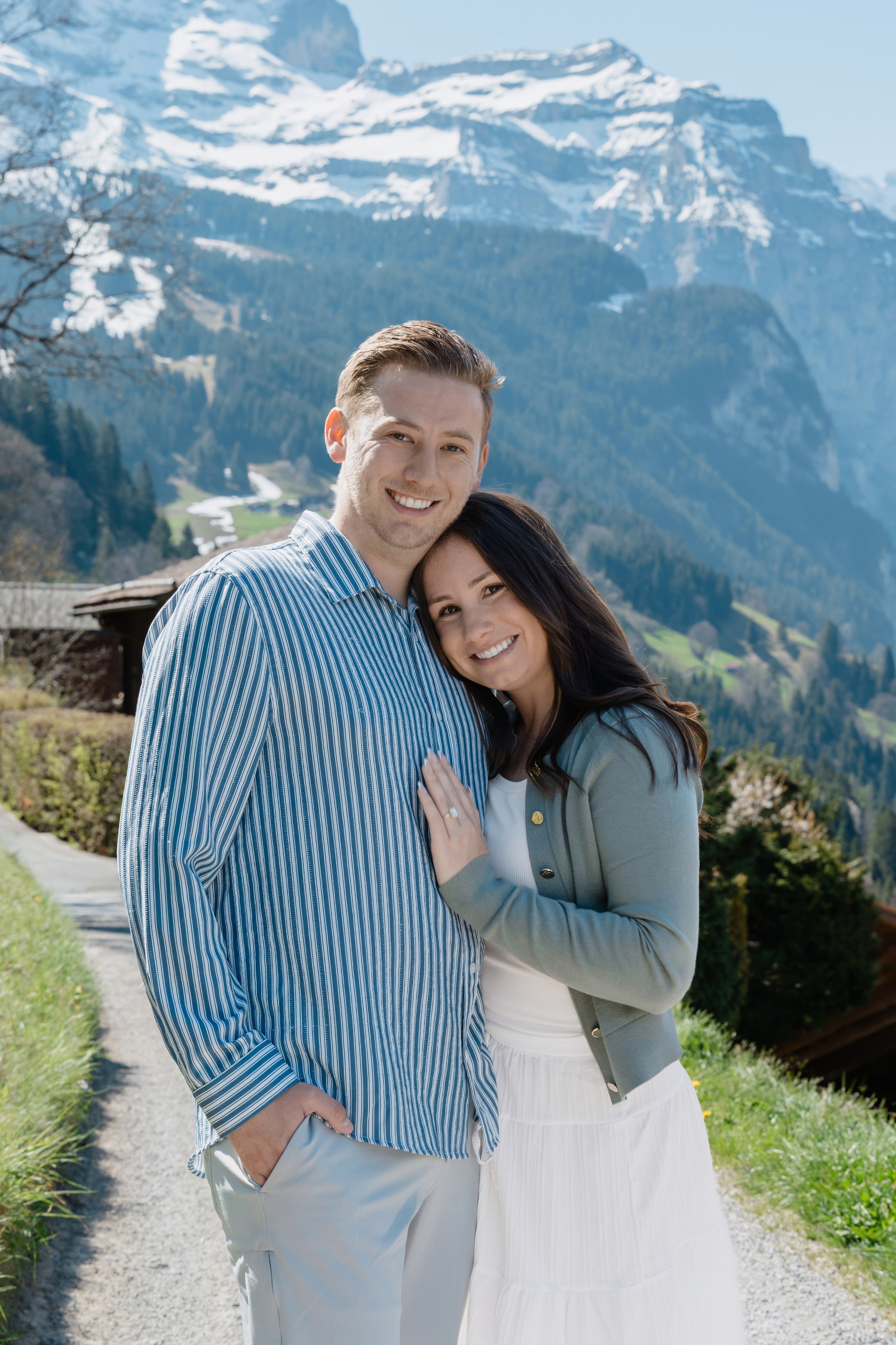 Wyatt & Abby (Wengen). Photographer in Interlaken area