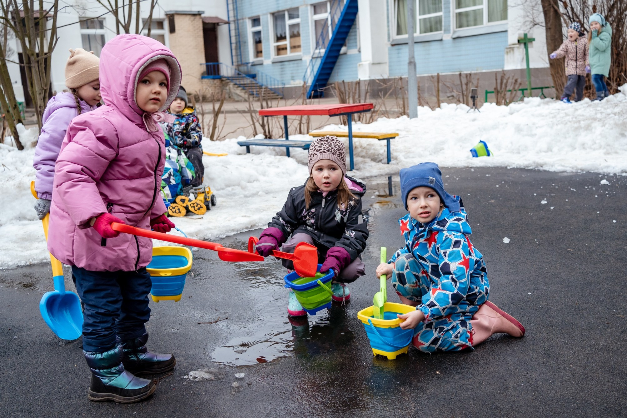Детский садик. Семейный фотограф Варвара Сорока в городе Москве