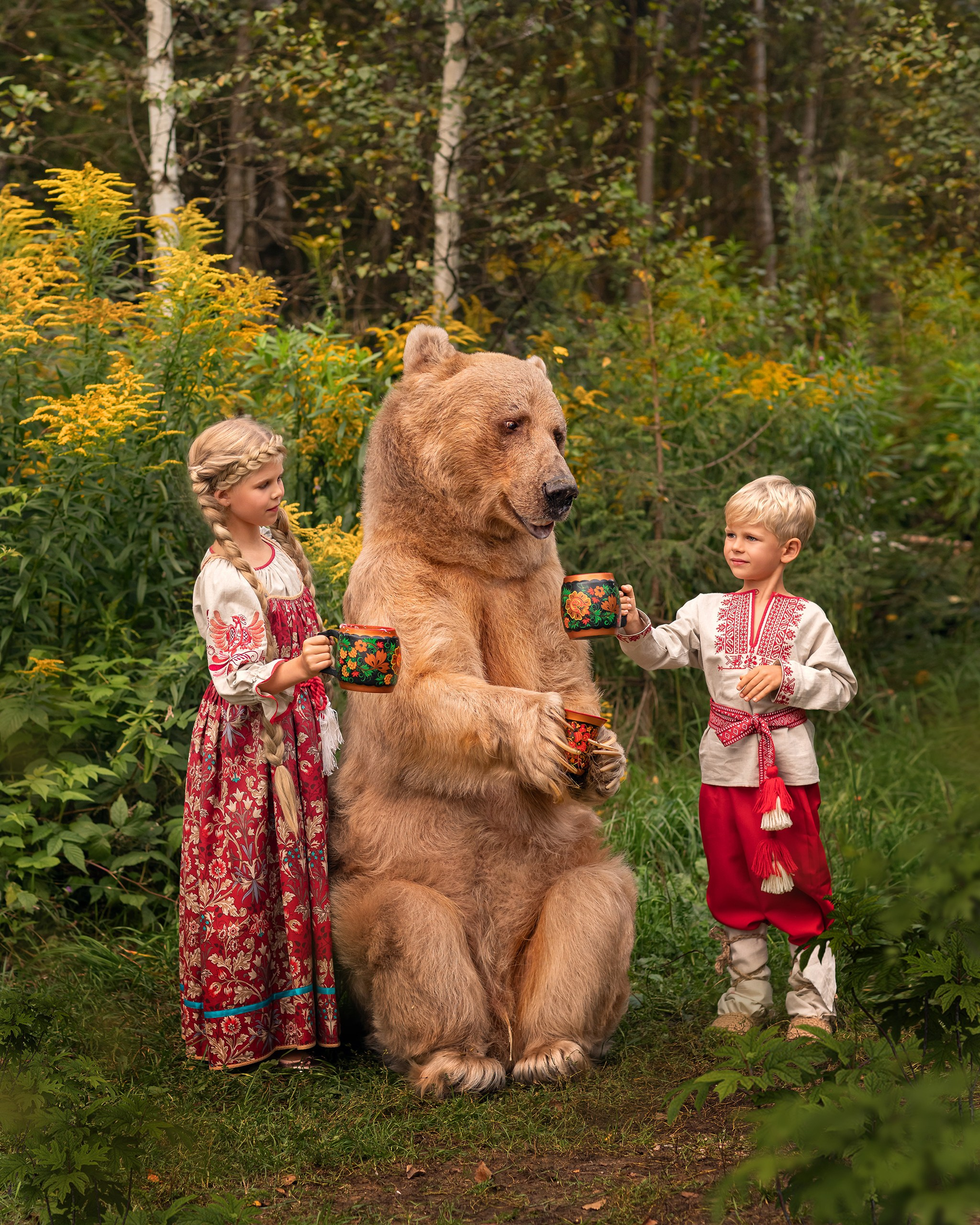 Семейная съемка с животными. Детский и семейный фотограф Елена Михайлова в Москве