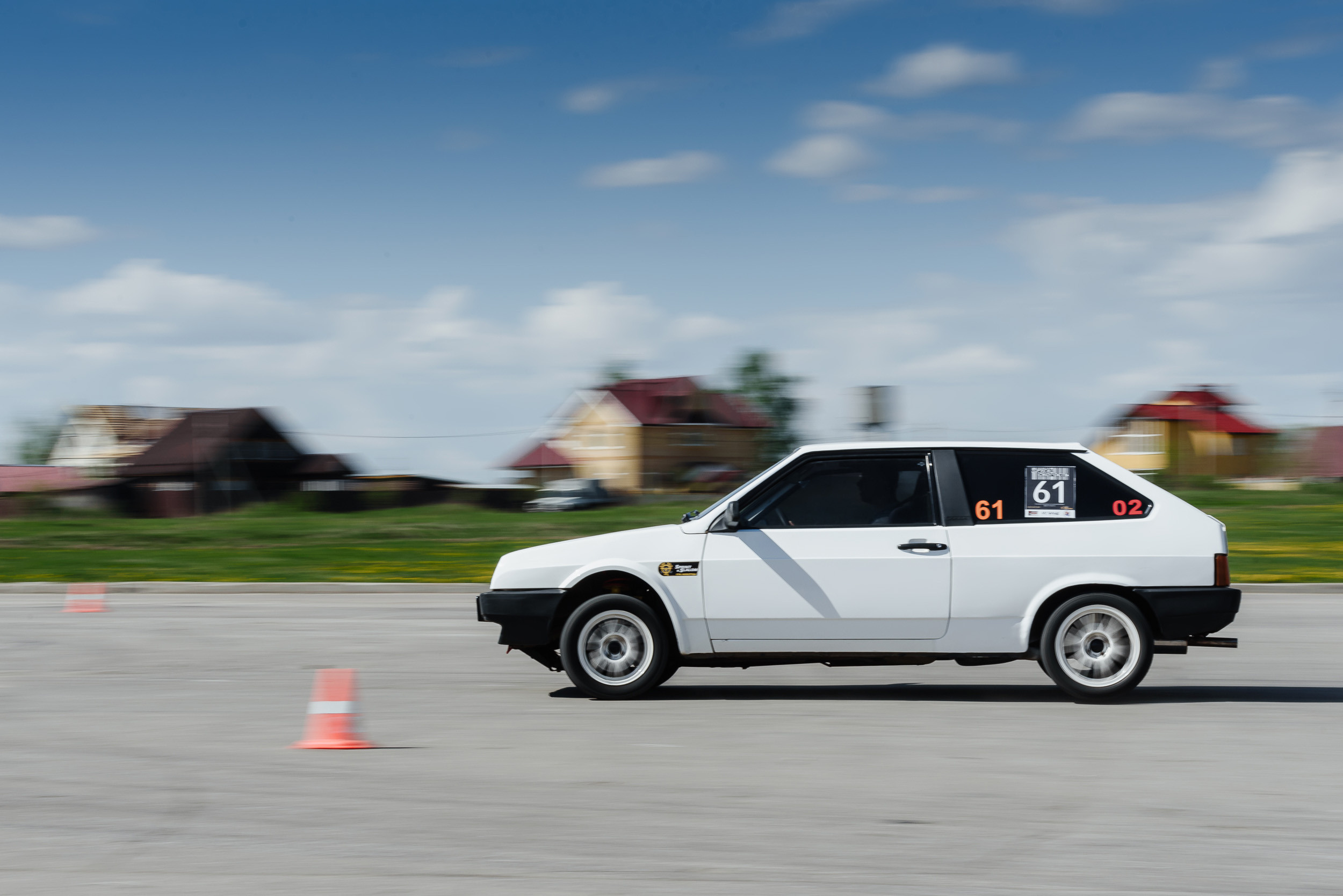 2023 Соревнования по автослалому во Владимире. Елена Чеснокова спортивный фотограф во Владимире и Белграде