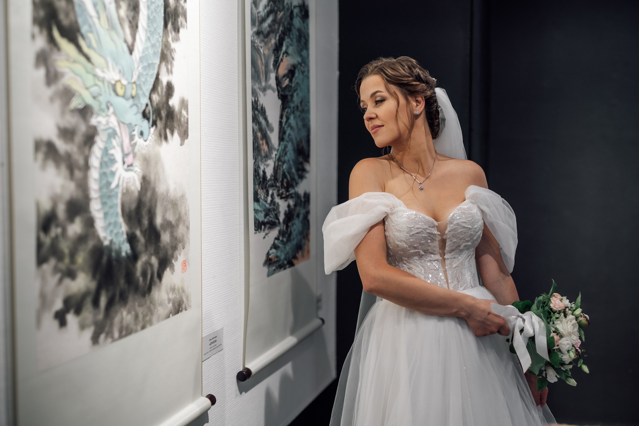 Свадебный день Яны и Максима, прогулка в лесу, Картинная галерея в Тамбове. Свадебный фотограф в Тамбове Павел Четвертков