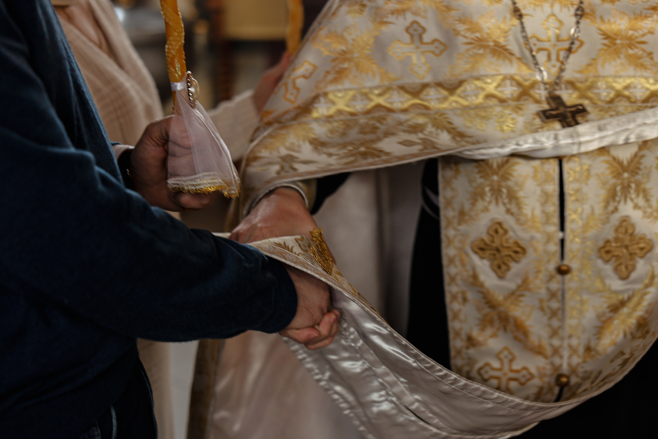 Венчание в Церкви Успения Пресвятой Богородицы в Химках. Фотограф Анастасия Залевская