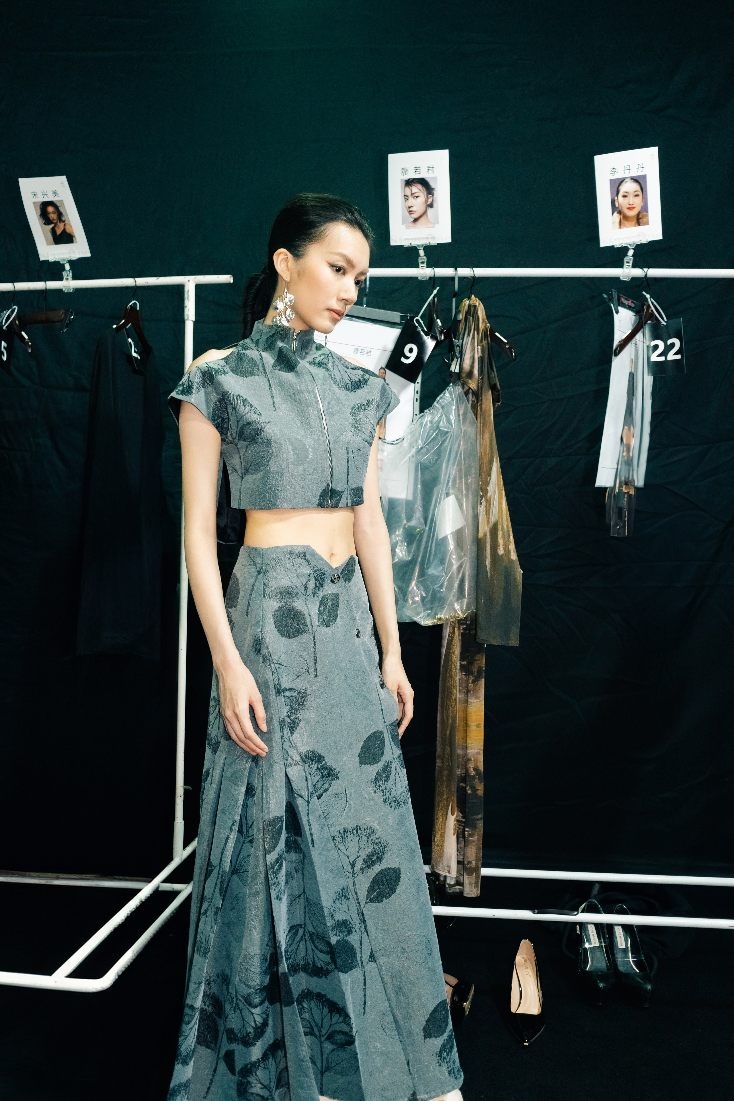 Backstage at Beijing Fashion