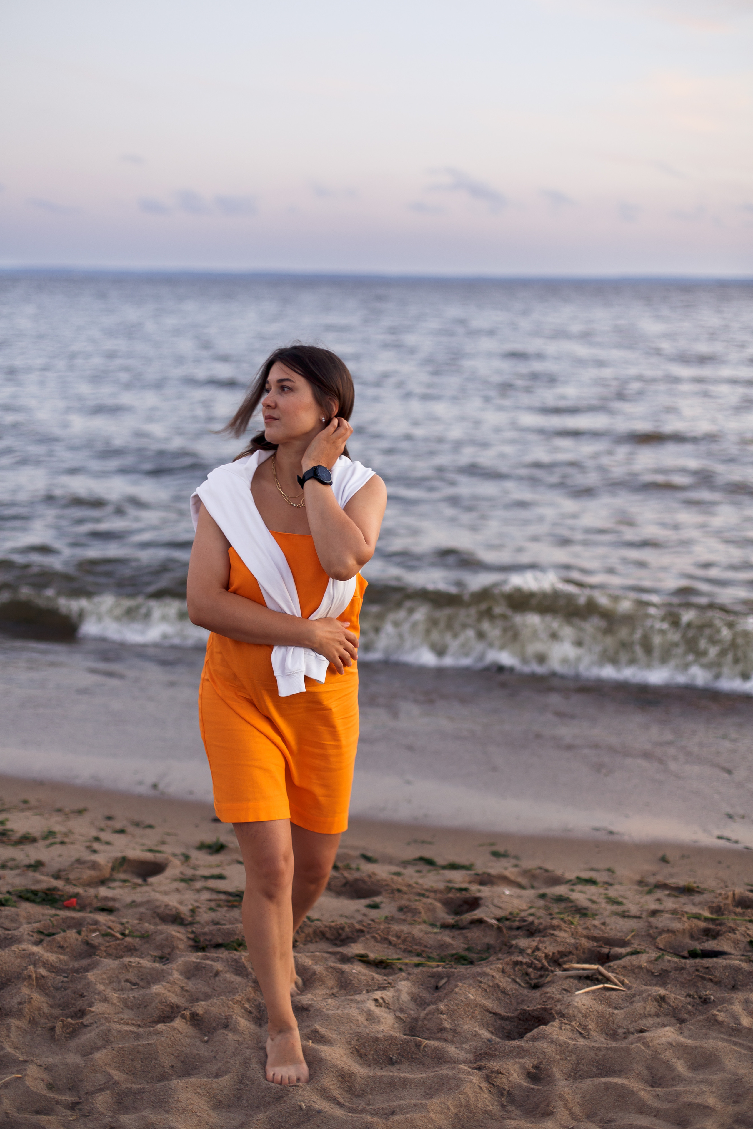 Антонина на пляже Финского залива. Елена Семейный фотограф Санкт-Петербург