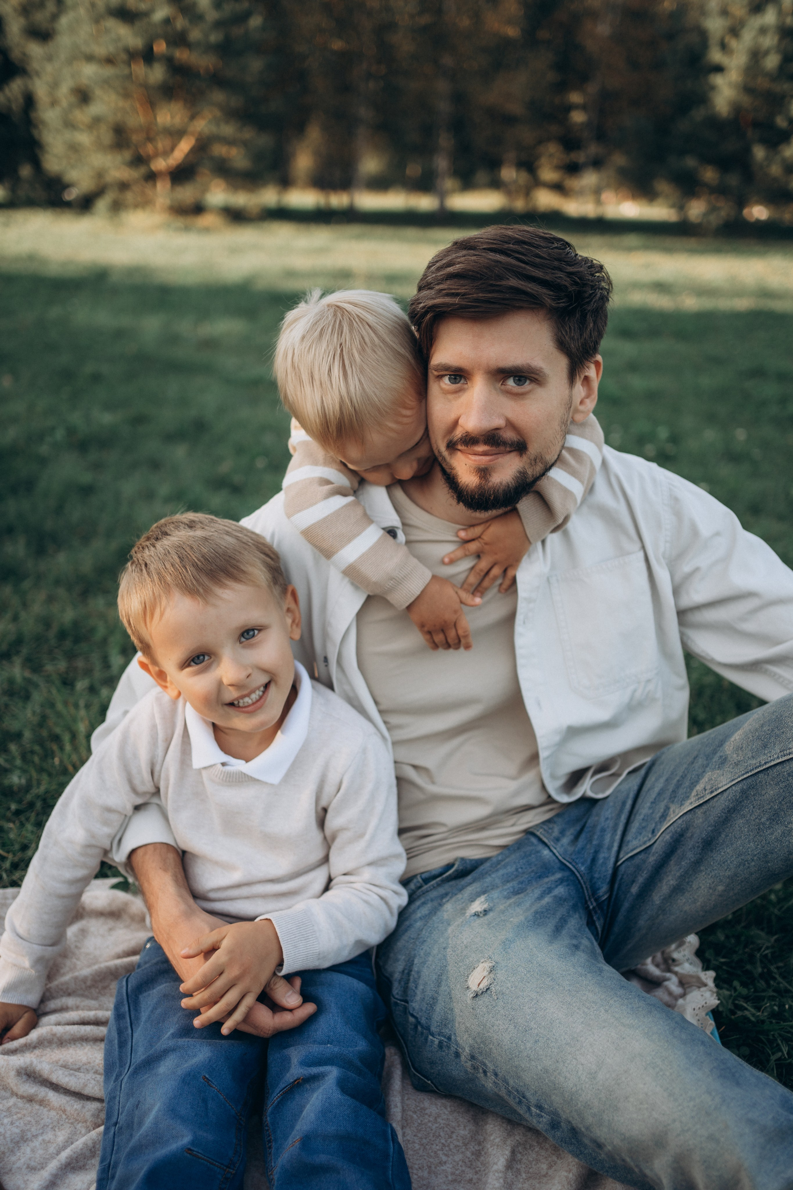 Прогулка в парке. Фотограф новорожденных и малышей до года в Москве Анастасия Соколова