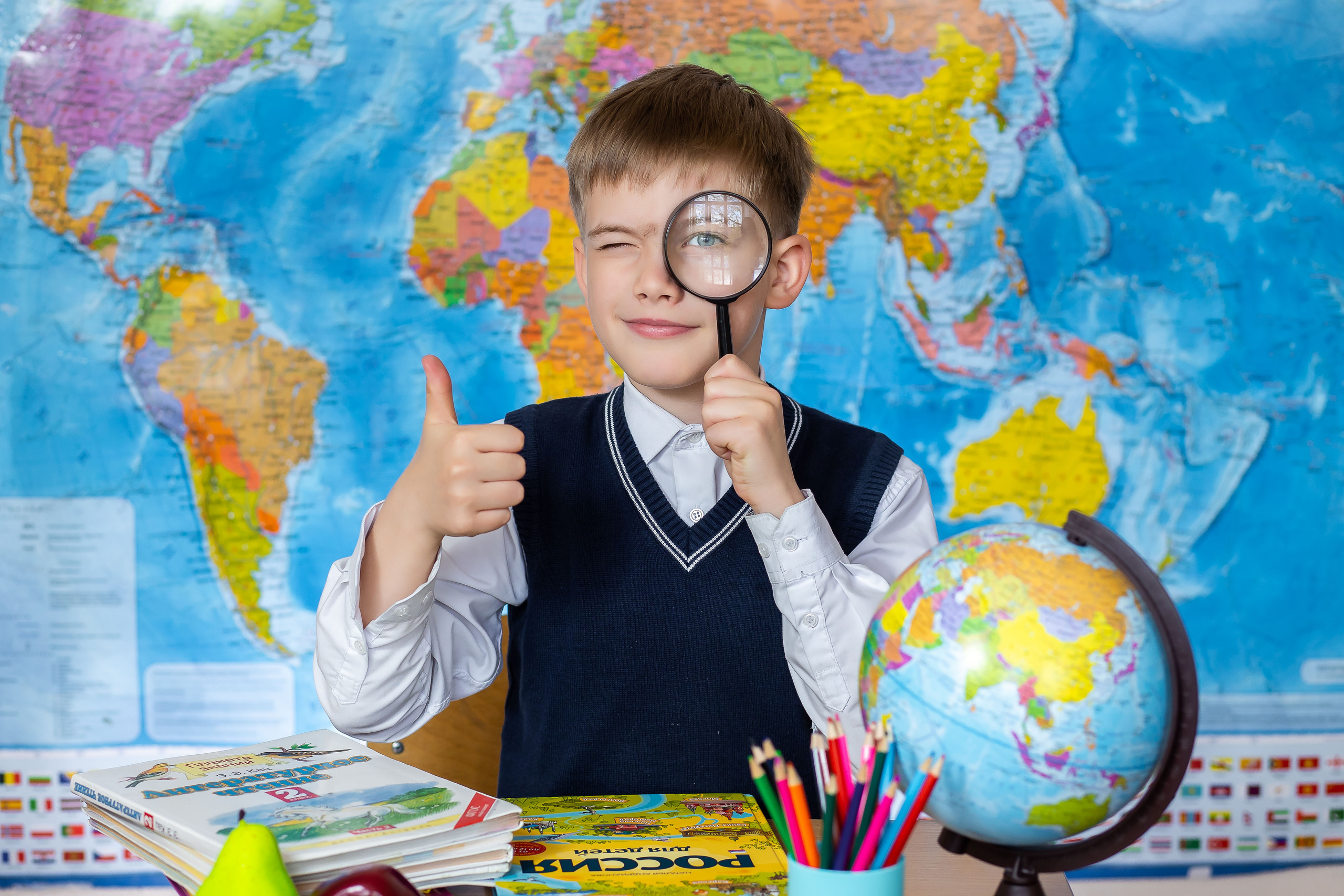 Пакет «За партой». Семейный фотограф в Перми Ольга Гилева. Выпускные альбомы