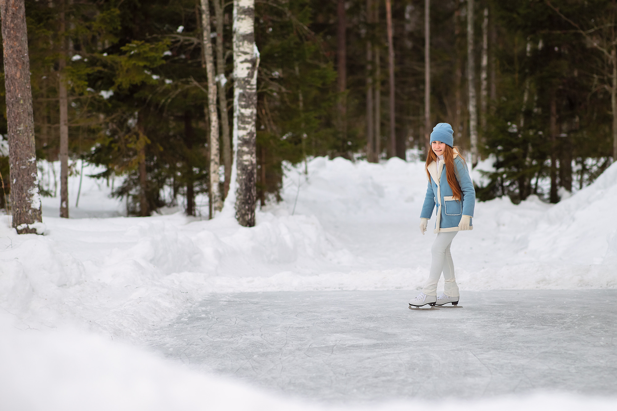 Лесной каток. Детский и семейный фотограф в Санкт-Петербурге Ольга Стырова