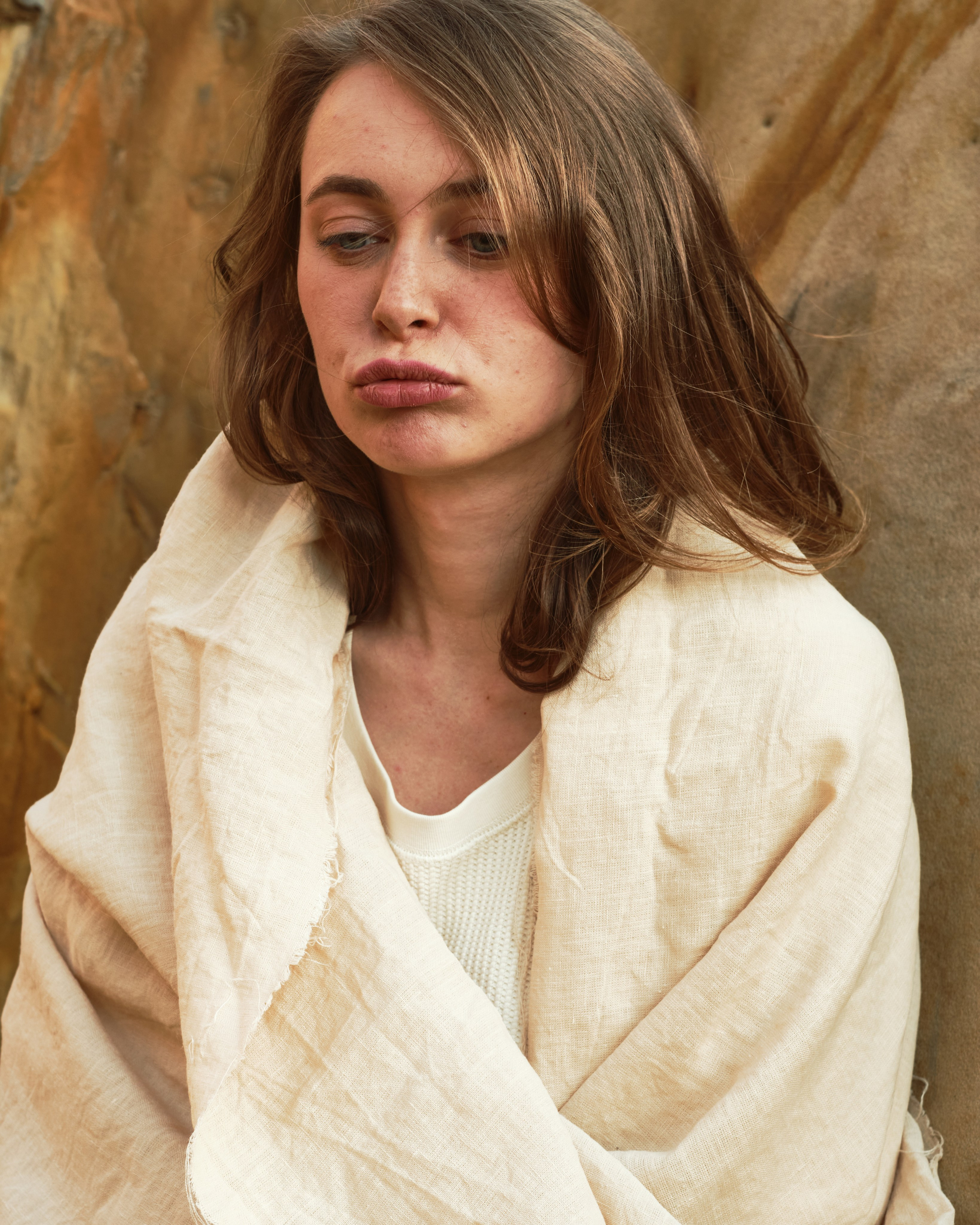 Светлана в пустыне (на пляже). Фотограф Максим Ерёмин