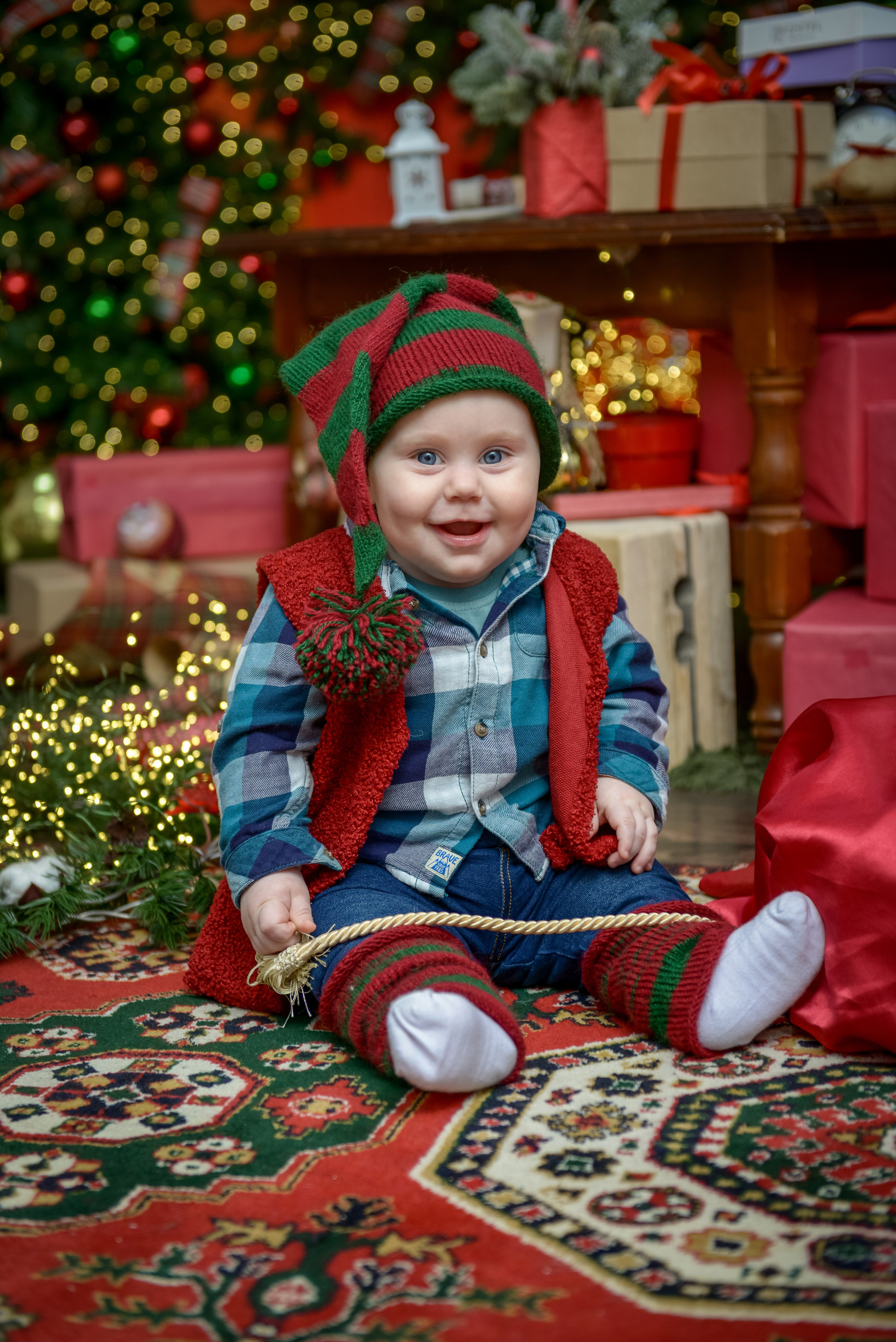 Встреча с Дедом Морозом (ежегодный). Татьяна Гойда портретный и семейный фотограф Ленск. Выпускные альбомы