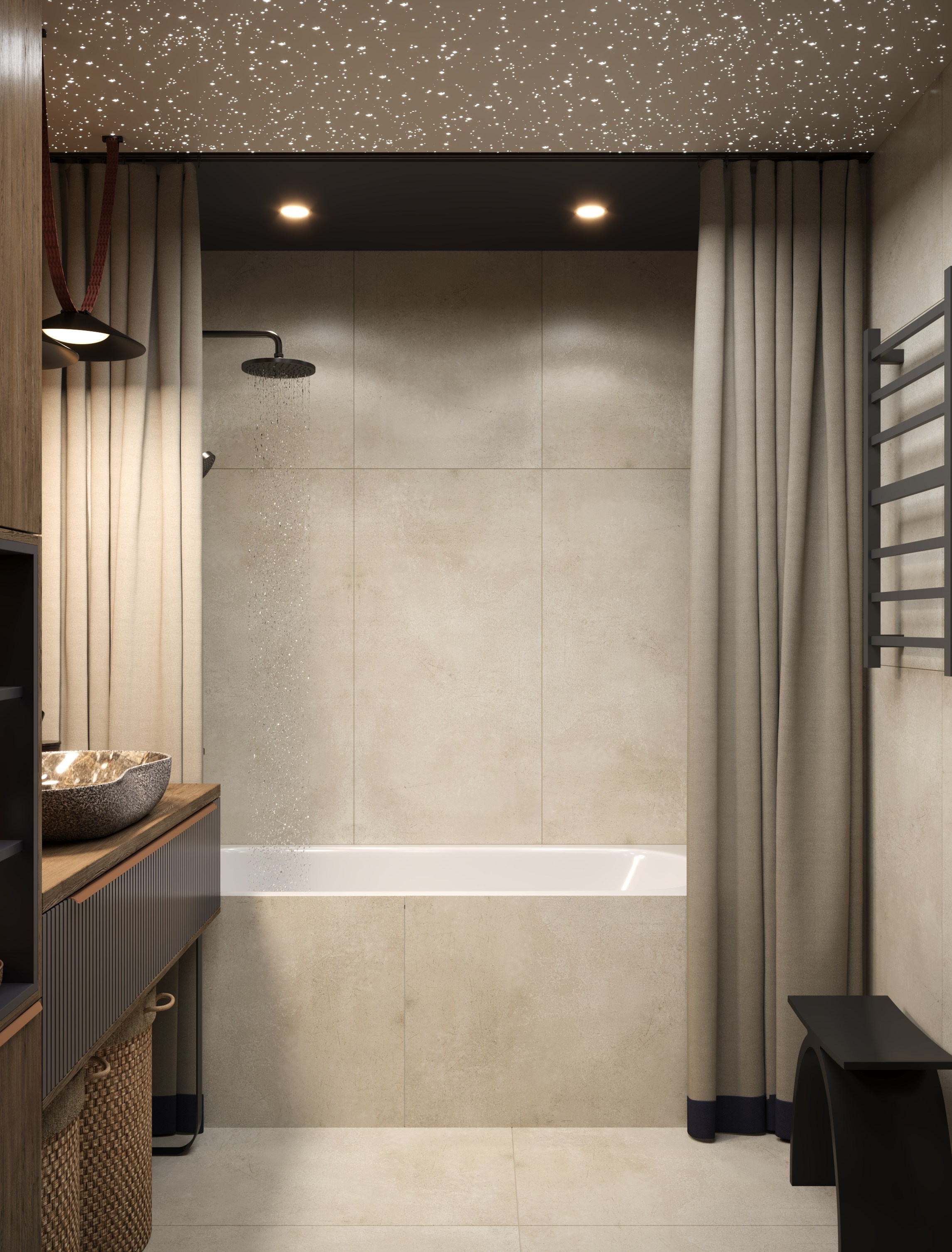 3Д визуализация санузла 6.8 m². Заказать 3Д визуализацию интерьеров — Дарья Веденёва