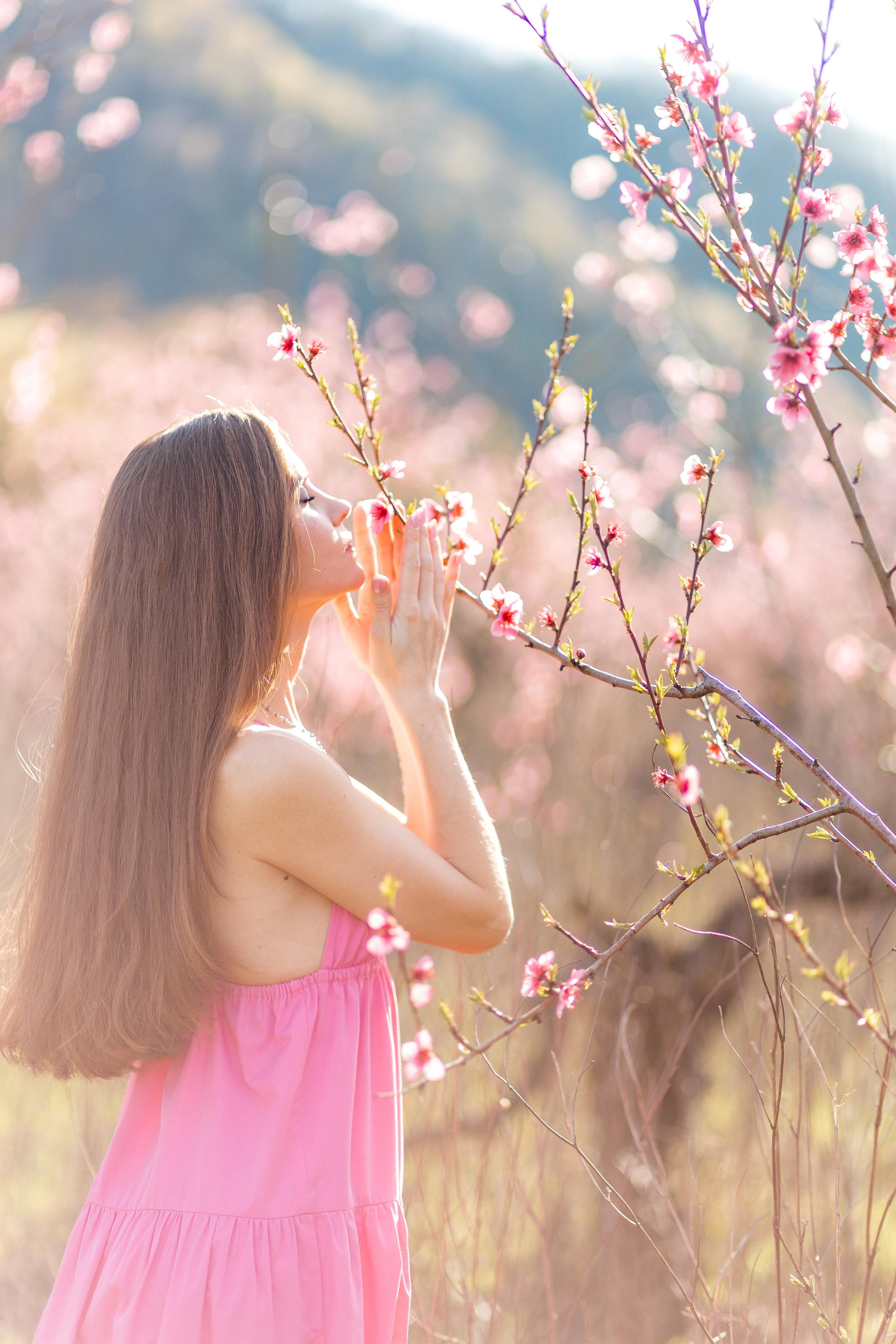 Мария и цветение персика
