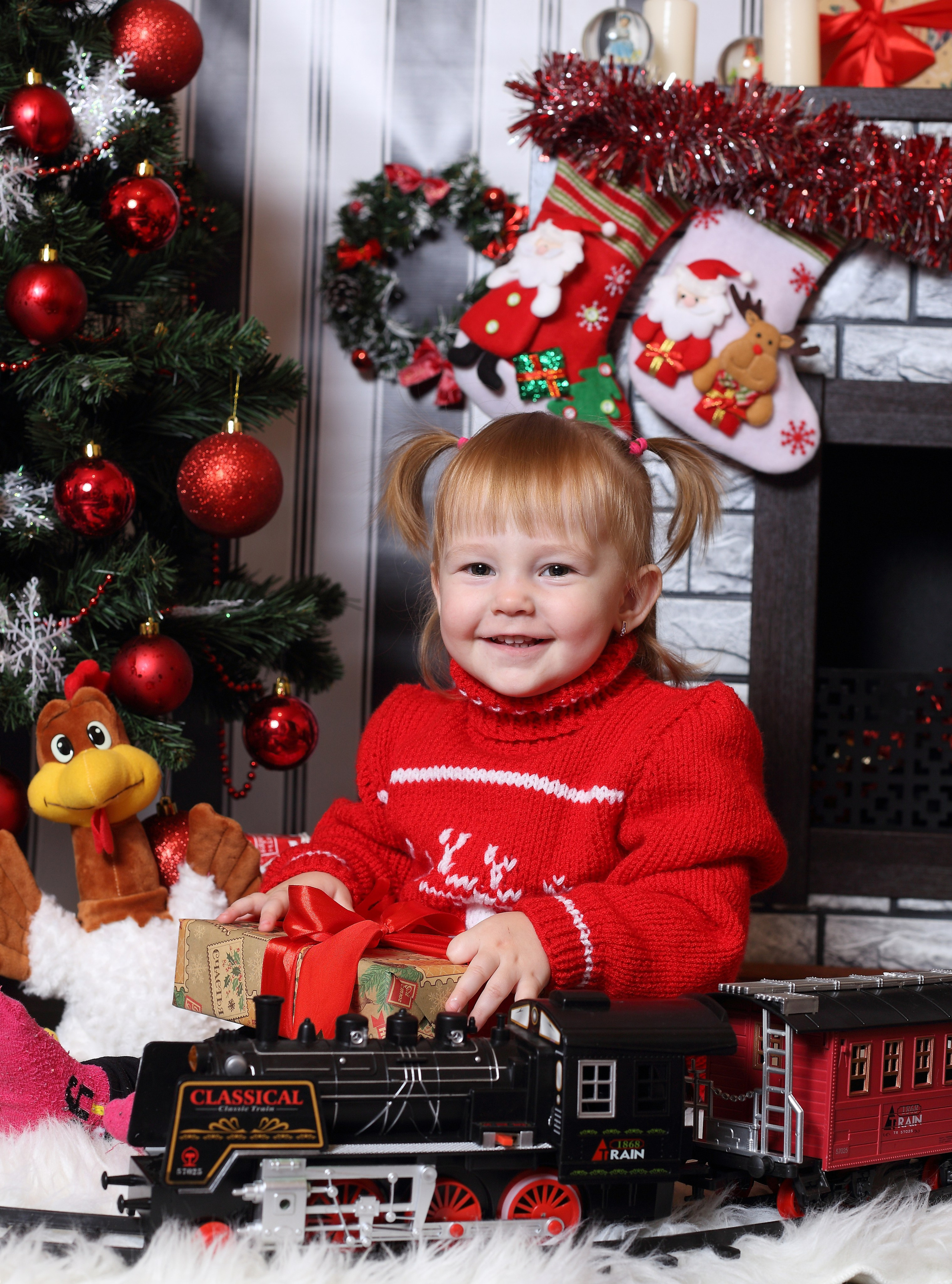 У камина. Детская выездная фотостудия