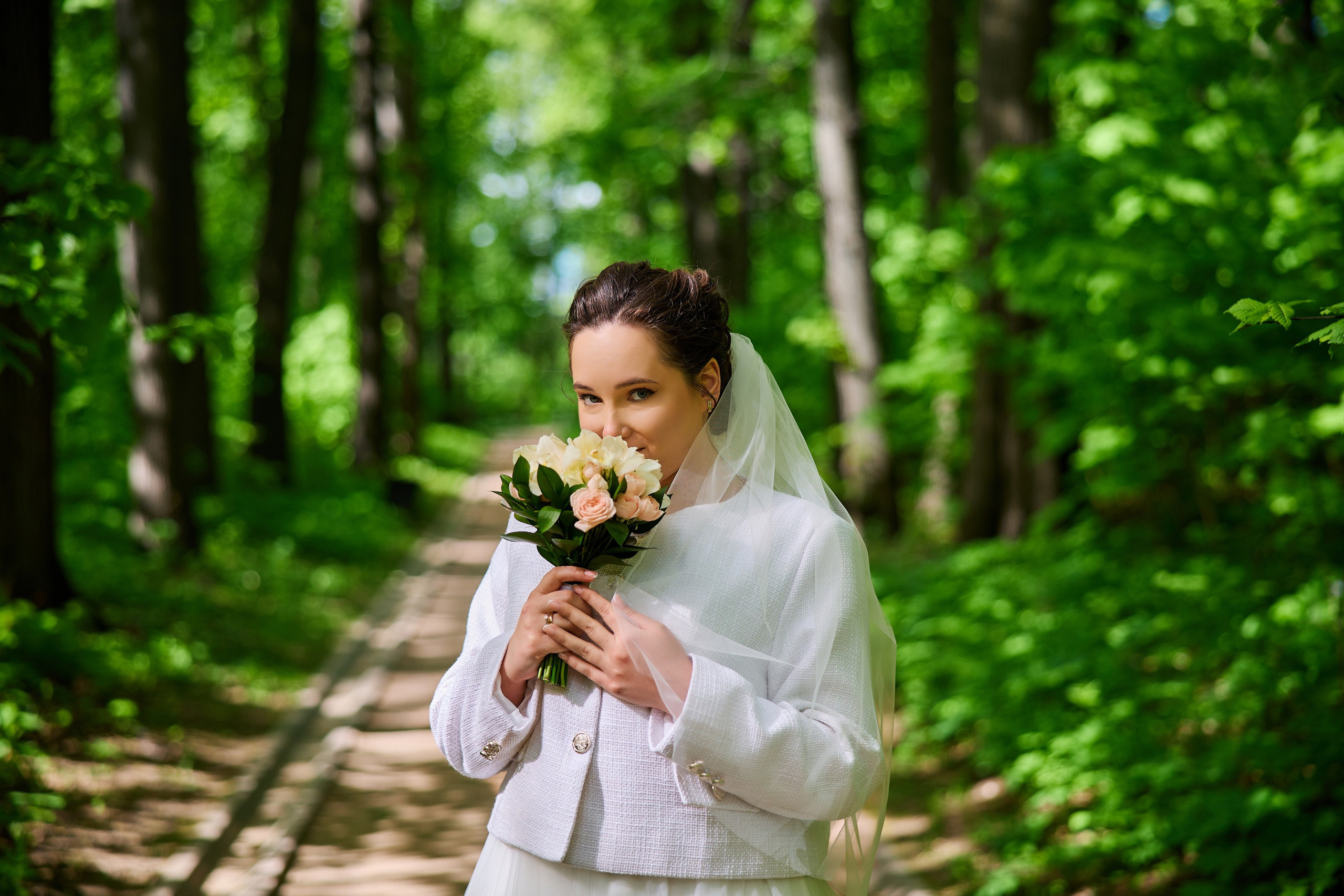 Свадебная фотосессия в Царицыно. Свадебный фотограф Сергей Колбинский