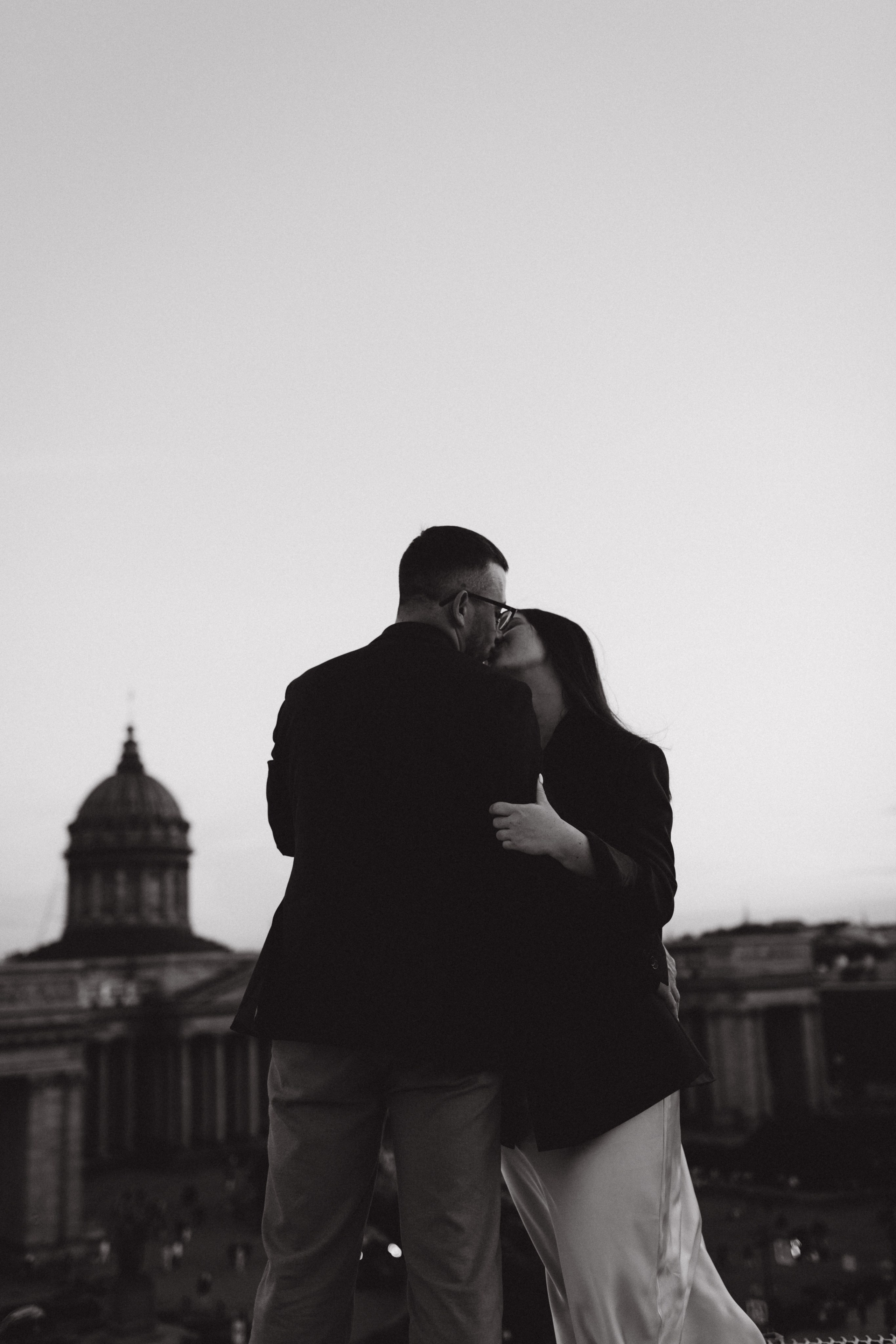 LoveStory на крышах Питера. Фотограф Санкт-Петербург Князева Елизавета