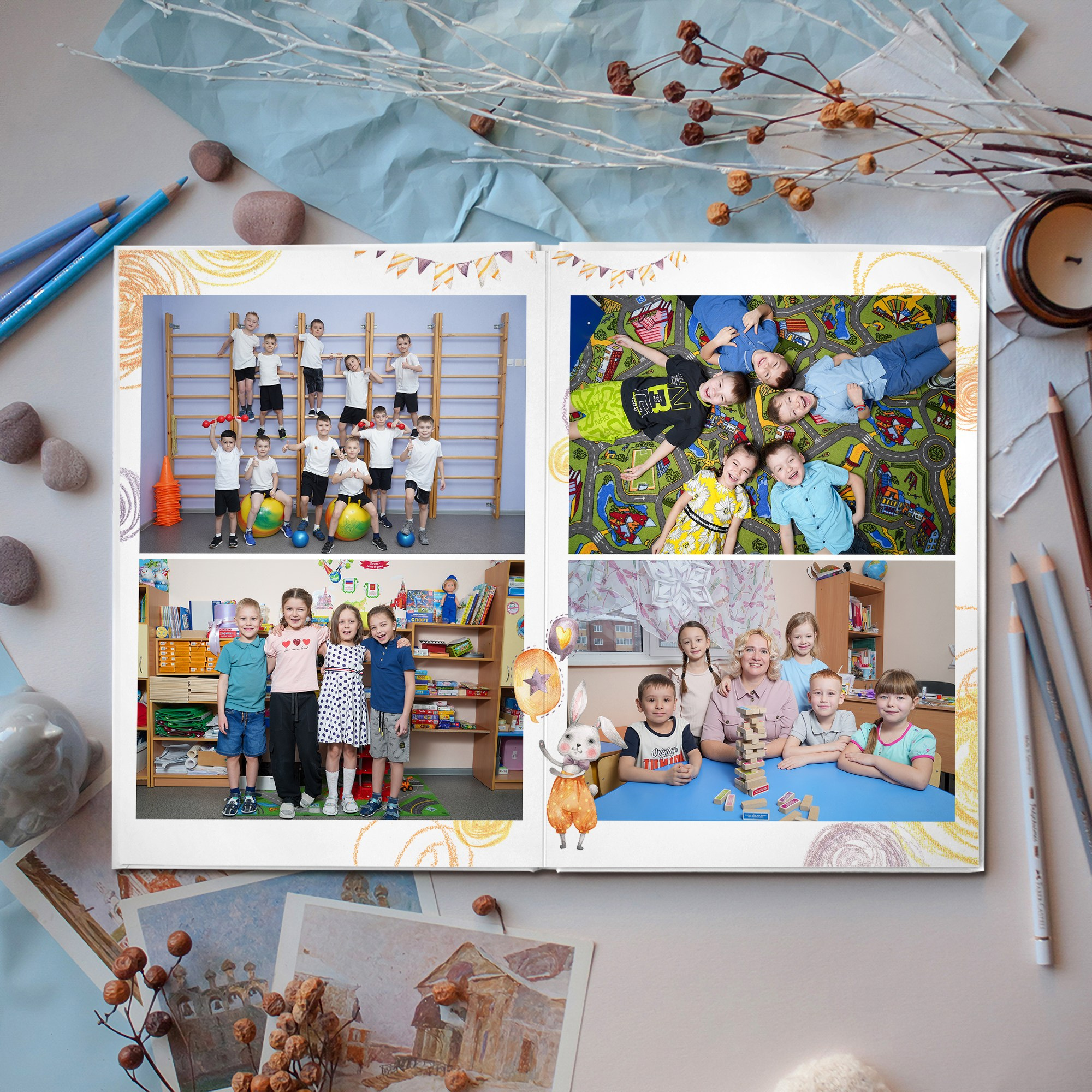 Фотопапка — трюмо из детского сада. Фотограф в Березовском Умерова Ю. Фотограф в детский сад в Екатеринбурге, выпускные альбомы Юлия Умерова
